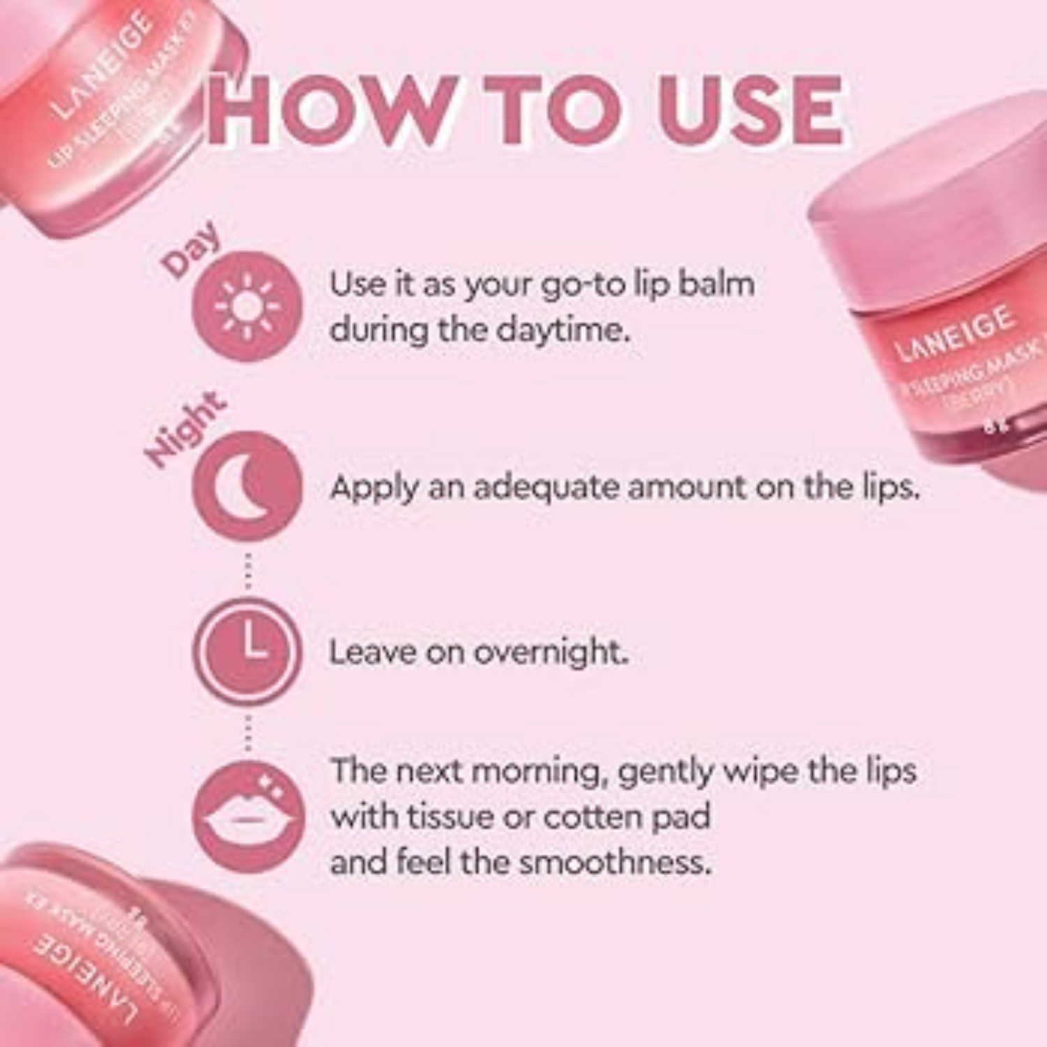 Image of Laneige Lip Sleeping Mask Moisturizing Lip Treatment with Vitamin C + Shea Butter Berry