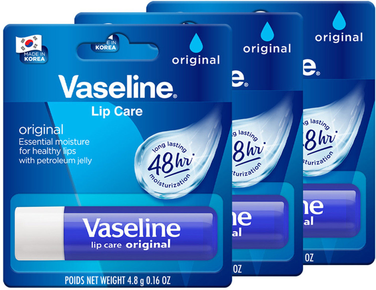 Image of Vaseline Lip Care Original Lip Balm Stick 4.8g Original