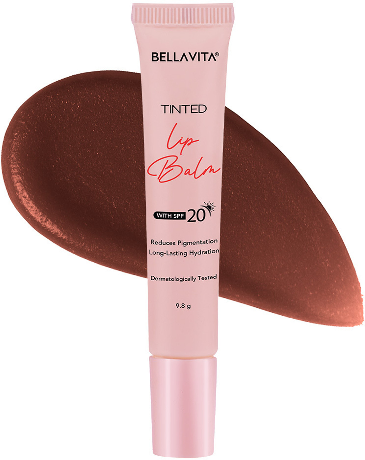 Image of BELLAVITA Tinted Lip Balm | SPF 20, 12 Hours Hydration, Non-Sticky Vanilla