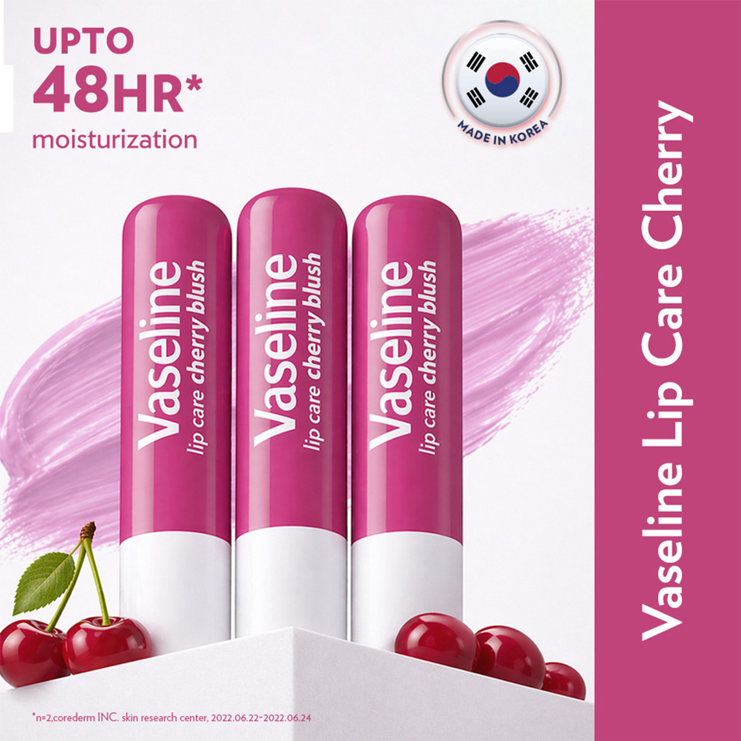 Image of Vaseline Lip Care Cherry Blush Tinted Lip Balm Stick Cherry