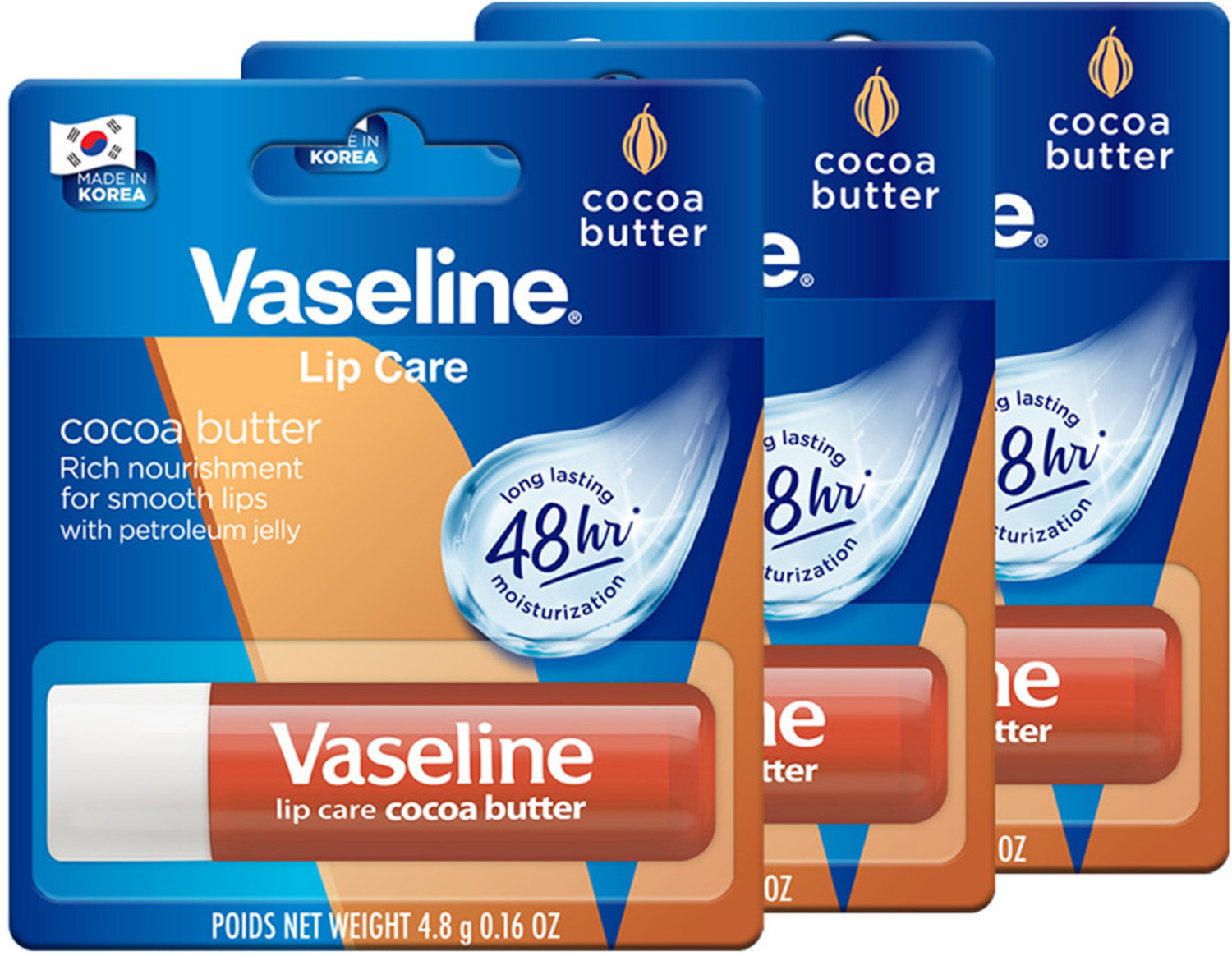 Image of Vaseline Lip Care Cocoa Butter Lip Balm Stick Cocoa