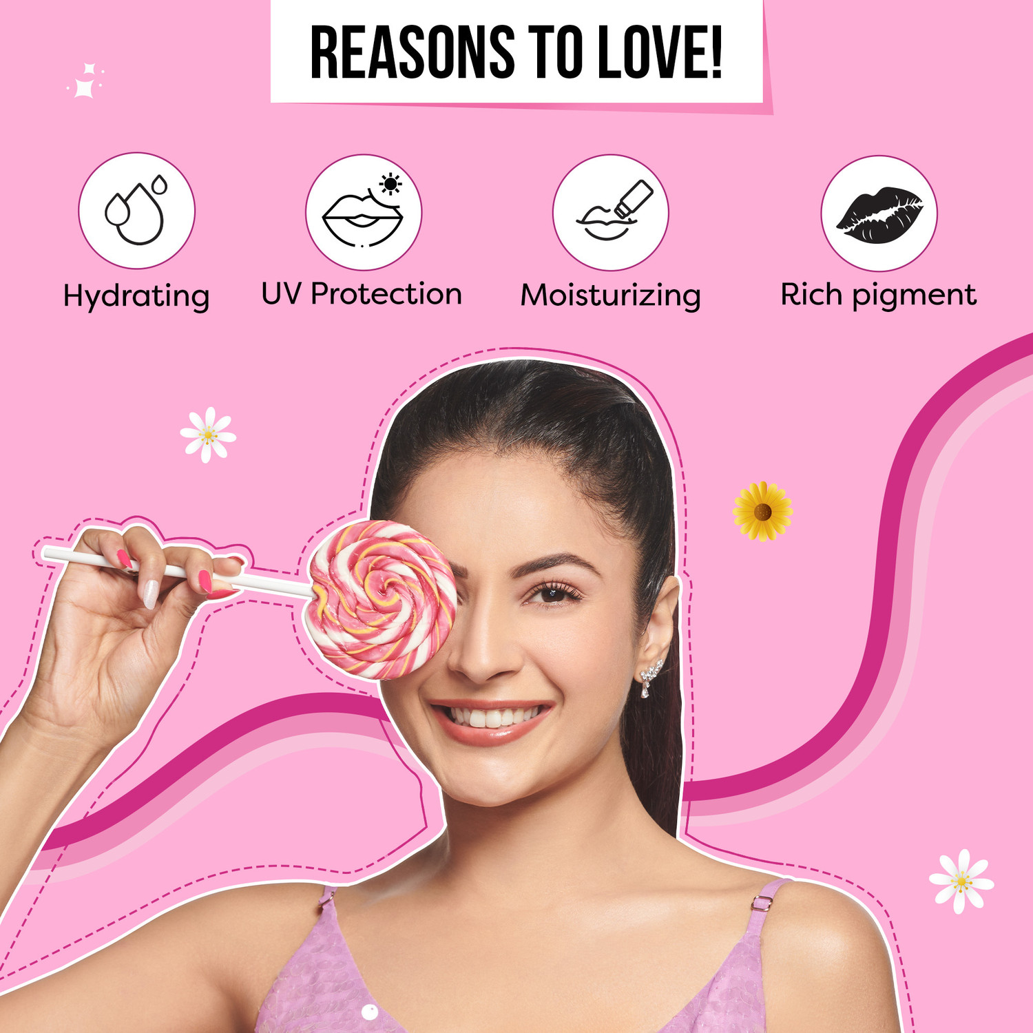 Image of SUGAR POP Nourishing Lip Balm 07 Plum | Moisturizing | SPF Protection | Intense Care ocopheryl Acetate, Avocado Oil