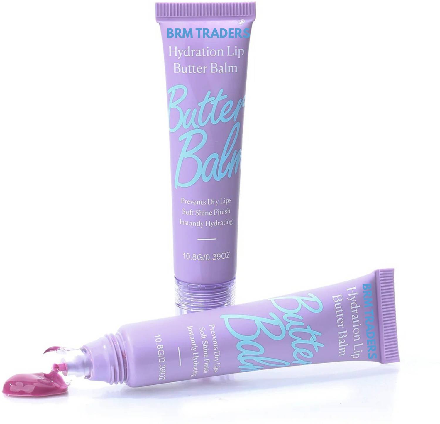 BRM TRADERS Lip Butter Balm | Hydrating & Moisturizing Lip Balm for Dry Lips GRAPE PURPLE, Multicolor