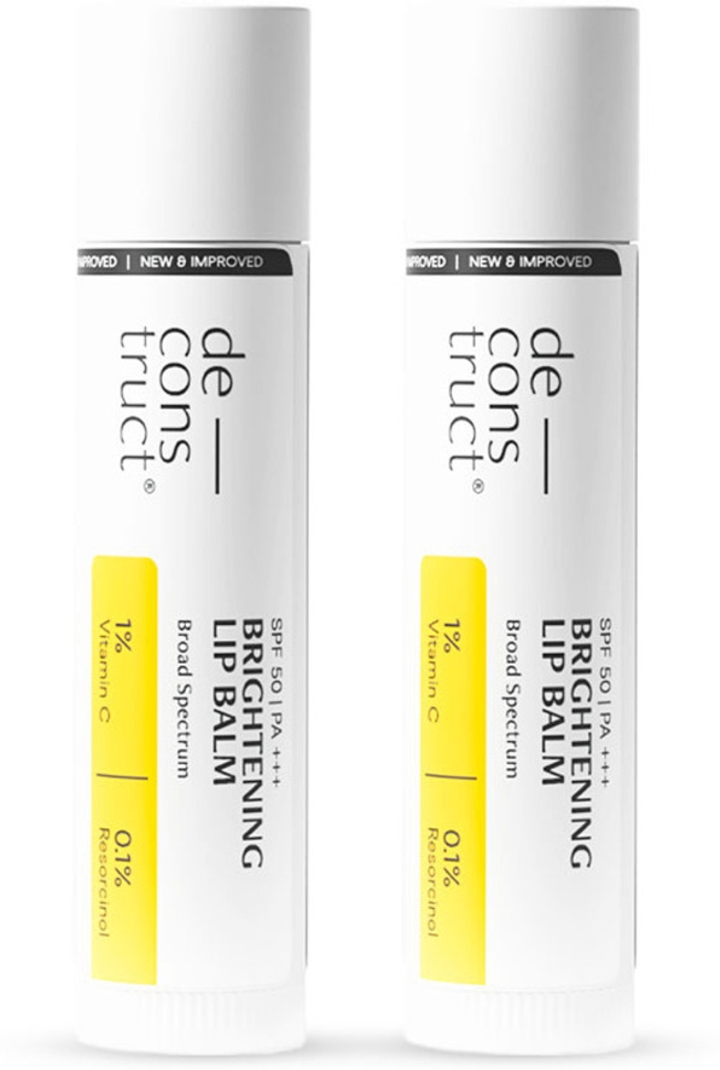 Image of Deconstruct Brightening Lip Balm SPF 50 Brightens Dark Lips, Moisturizes, Non Tinted No Flavour