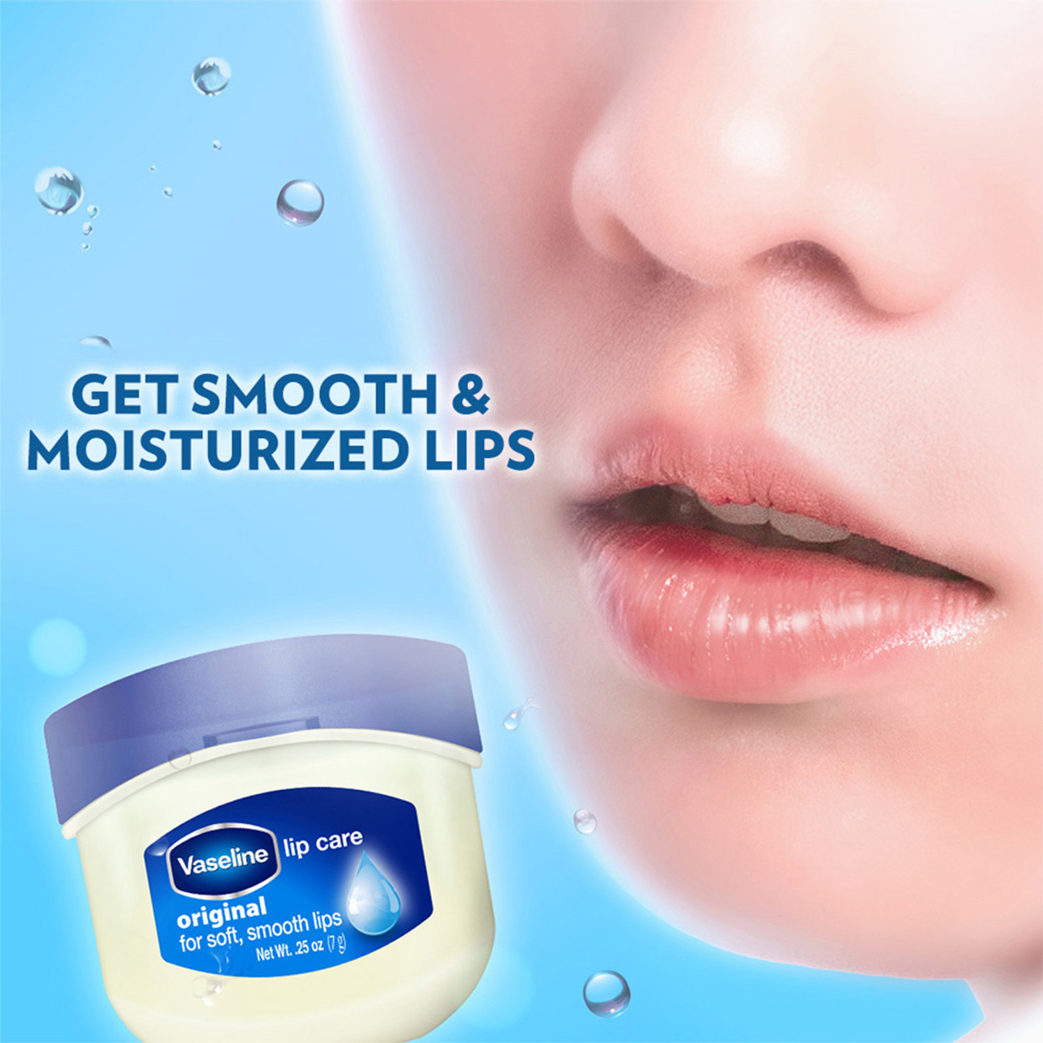 Image of Vaseline Lip Care Original Clear Lip Balm Natural (Pack of: 2, 7 g)