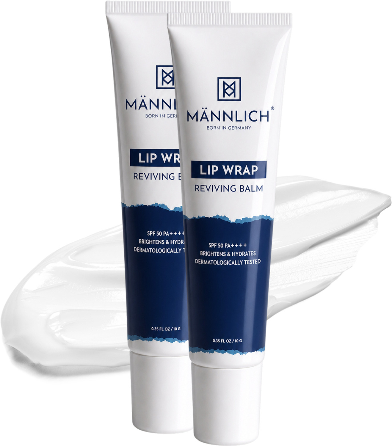 Image of Mannlich Lip Brightening Balm for Dark Lips | SPF 50, 2% Kojic Acid & 1% Hyaluronic Acid Unflavored