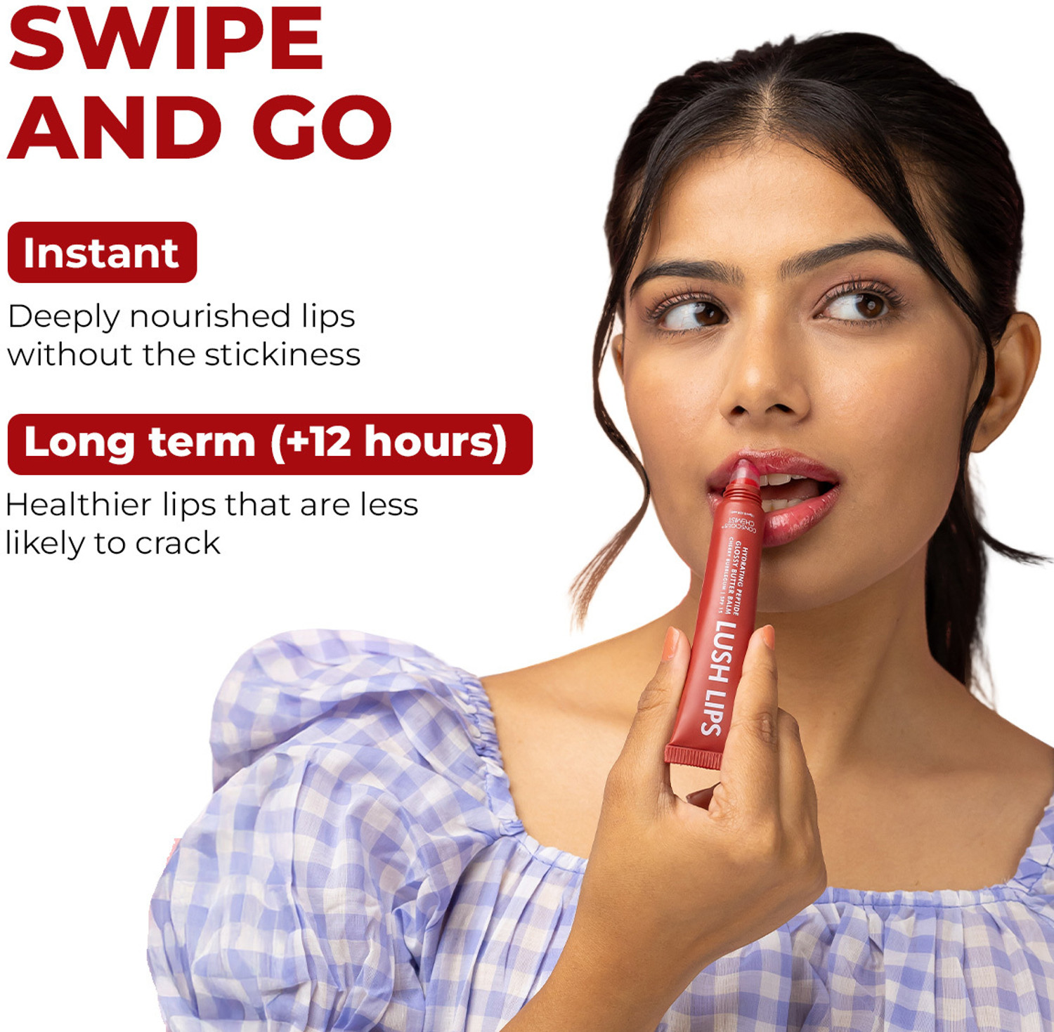 Image of Conscious Chemist Peptide Lip Balm SPF15 | Moisturizing & Sun Protection | Cherry Bubblegum Cherry Bubblegum