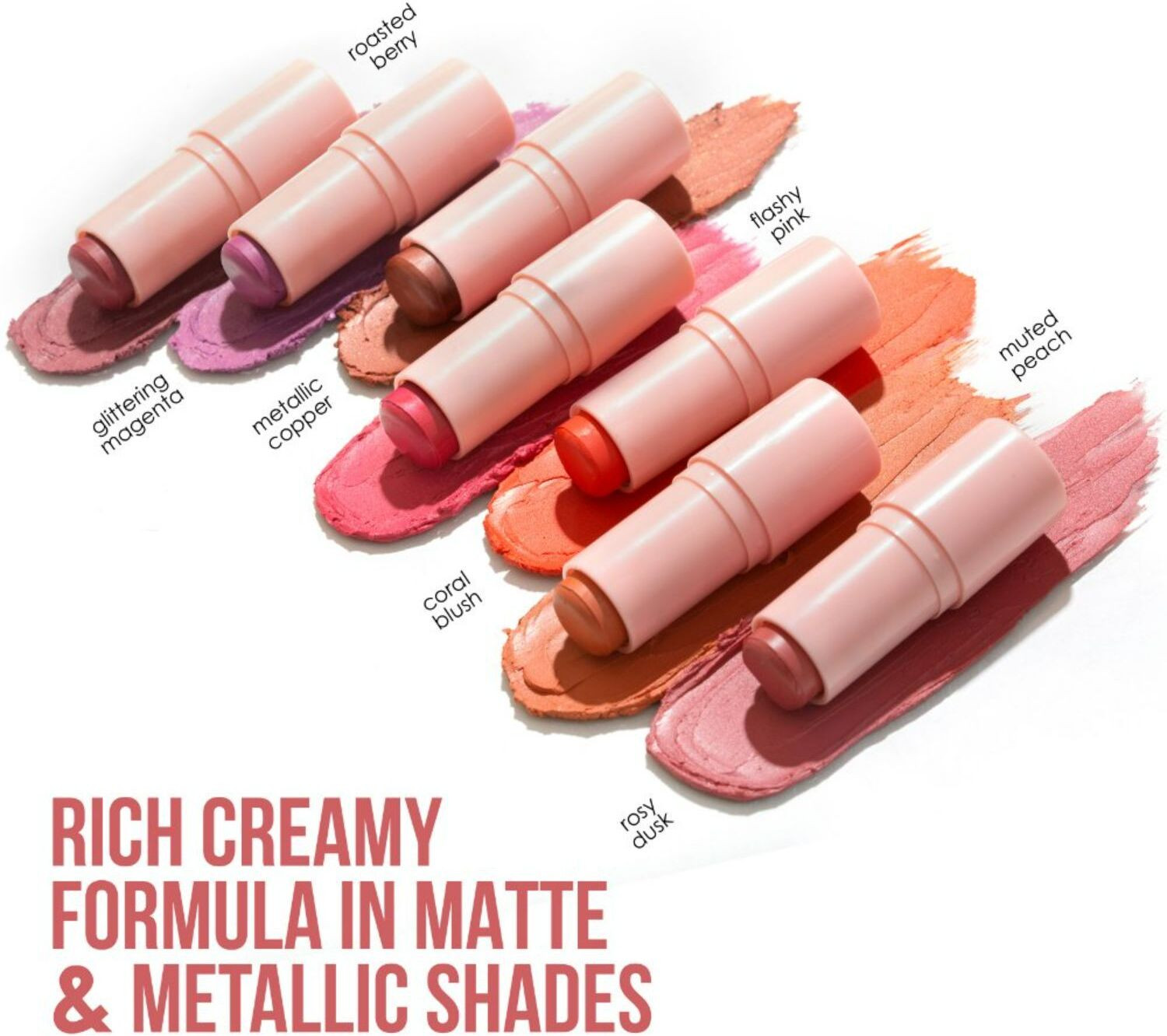 Image of BLUE HEAVEN Kiss & Blush, Lip and Cheek Tint, Rosy Dusk, 8.5gm Rosy dusk