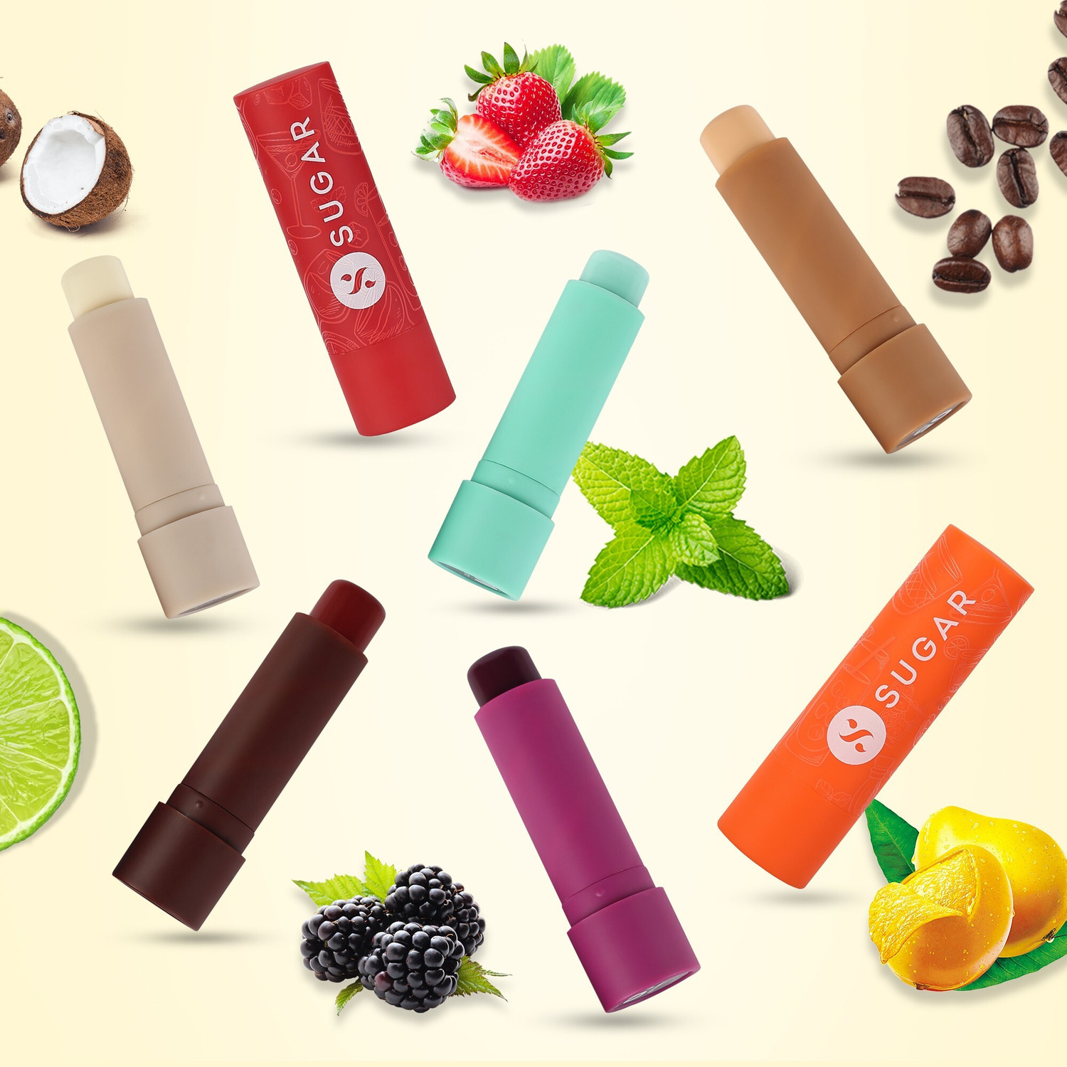 Image of SUGAR Cosmetics Tipsy Lip Balm - Long Lasting Moisturization with Shea Butter and SPF Protection 06 Mango Margarita