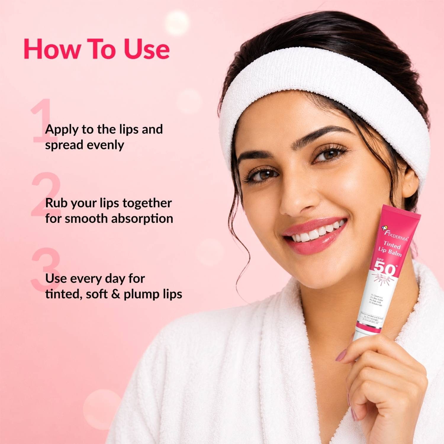 Fixderma 4% Kojic Acid Tinted Lip Balm - Image 4