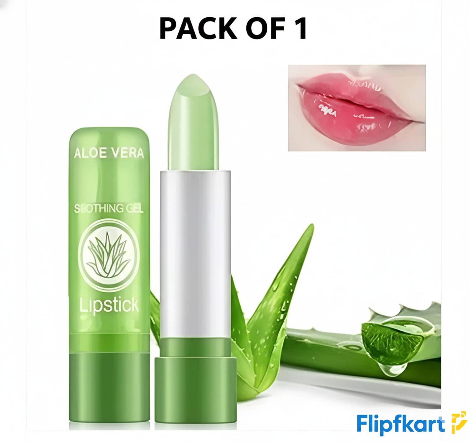 Beauty King Aloe Vera Color Changing Magic Lipstick - Long Lasting Moisturizing Lip Balm ALOE VERA