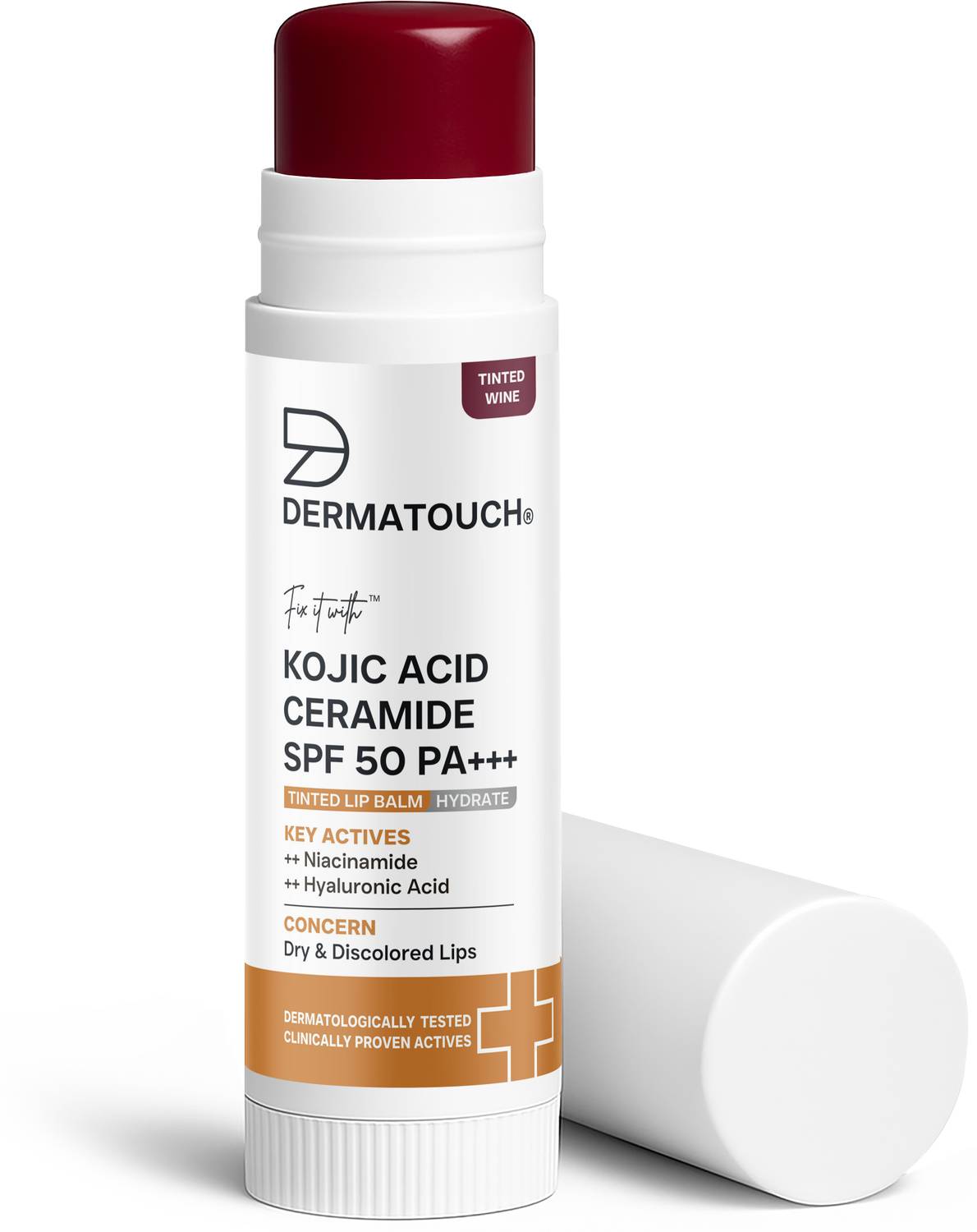Dermatouch Kojic Acid SPF 50 Cherry Red Lip Balm - Image 1