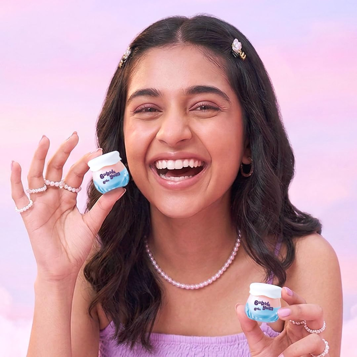 Image of hey teen Bubble Gum Lip Balm | Moisturizing Lip Care Balm for Soft Lips Bubble Gum