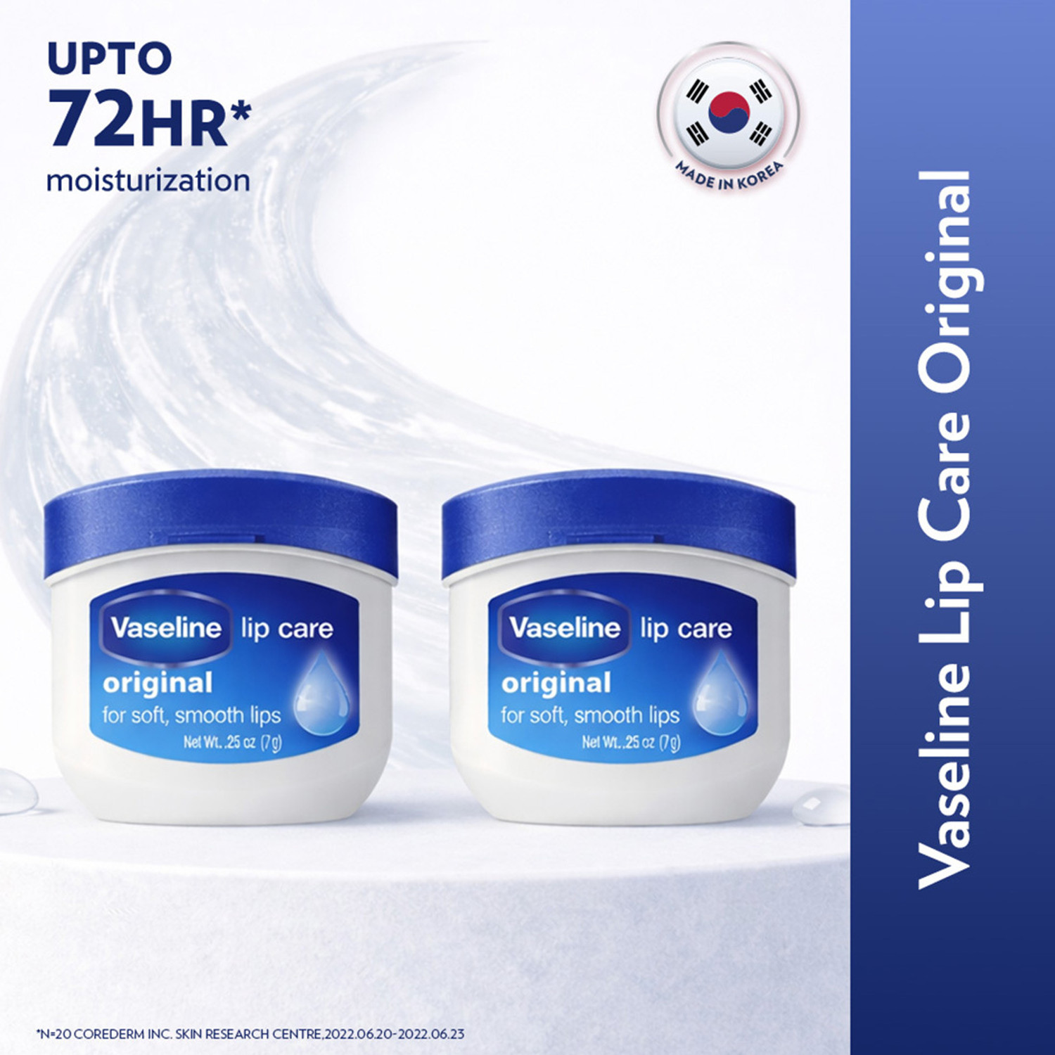 Image of Vaseline Lip Care Original Clear Lip Balm Natural (Pack of: 2, 7 g)