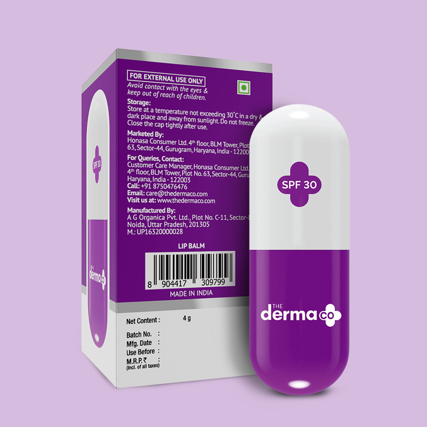 Image of The Derma Co 1% Ceramide Complex Balm with Ceramides & Vitamin E for Dry & Chapped [Natural]