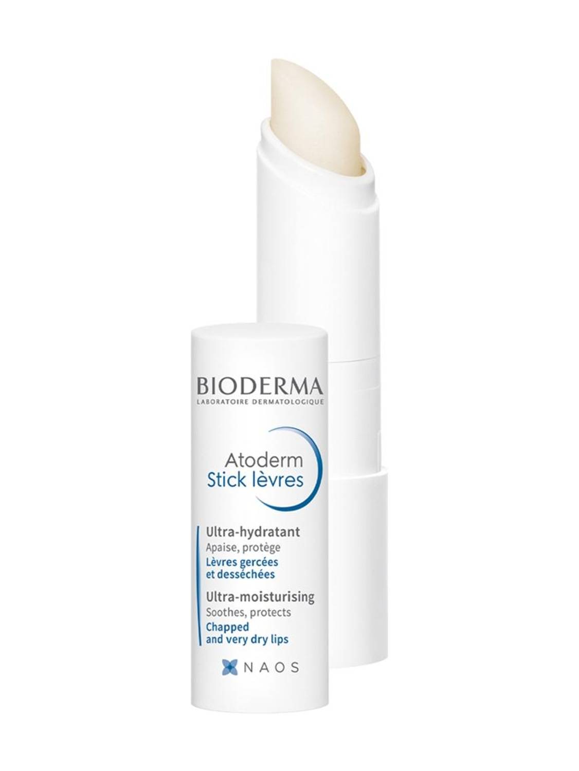 Bioderma Atoderm Levres Ultra Hydrating Lip Balm for Dry, Chapped Lips Unflavored