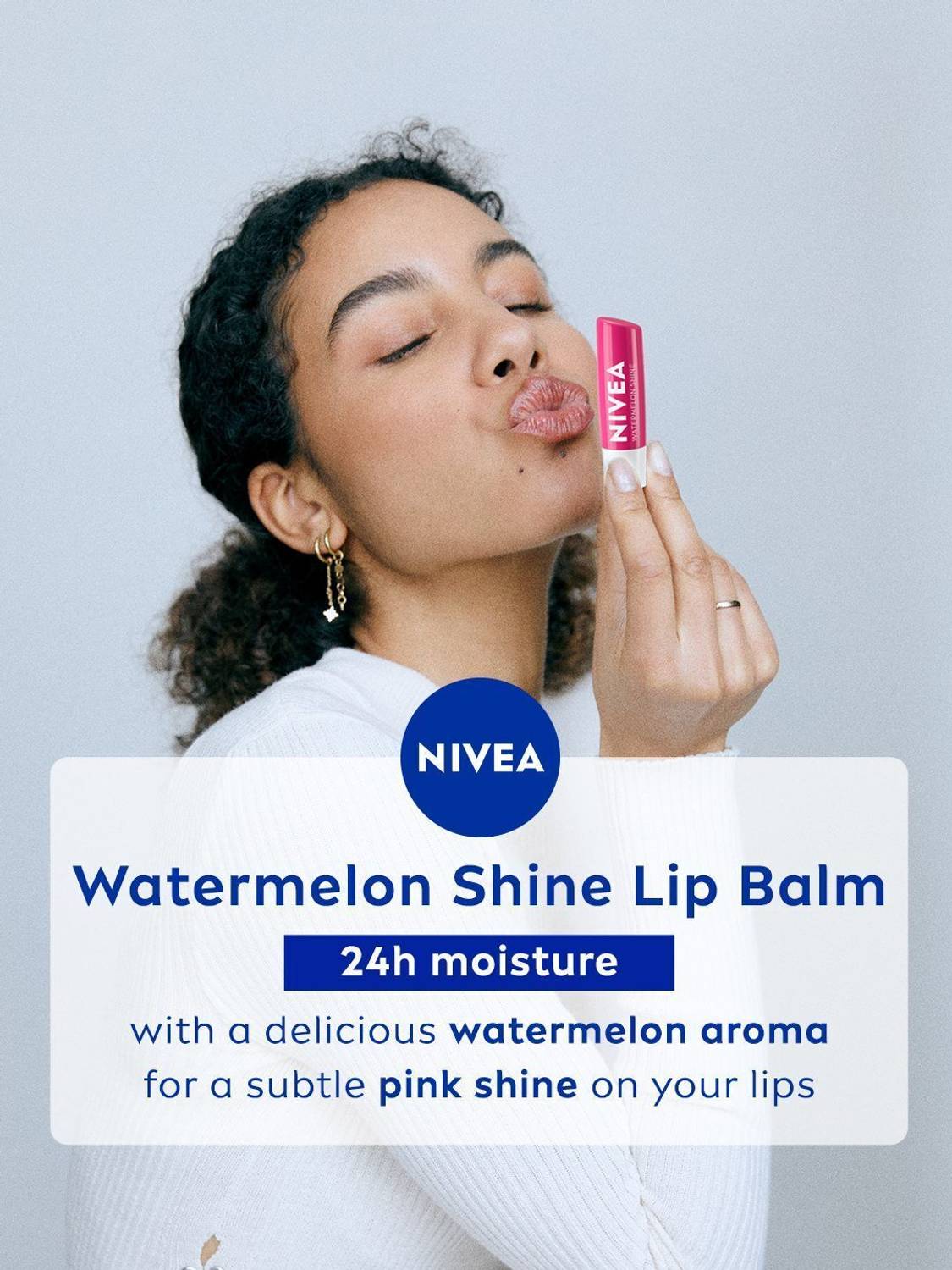 NIVEA Shine Caring Lip Balm Watermelon - Image 2