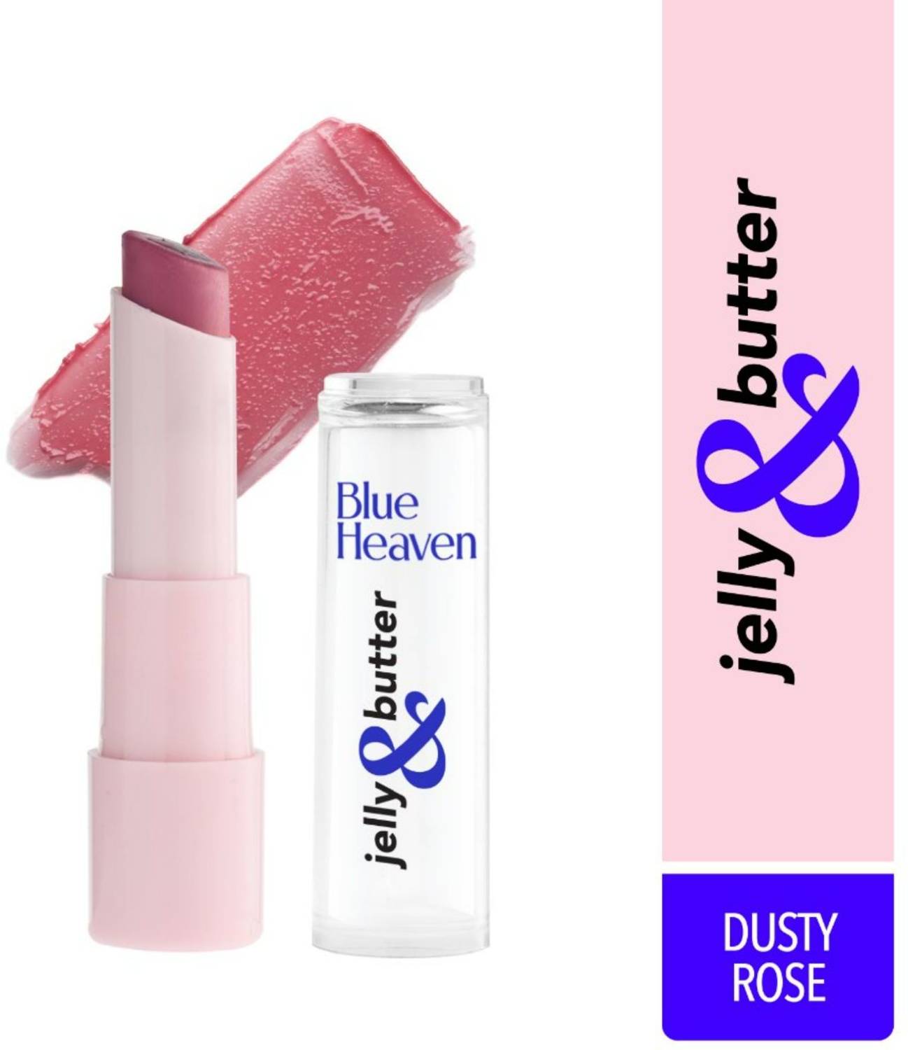BLUE HEAVEN Jelly & Butter Hydrating Lip Balm Dusty Rose 1 Pack