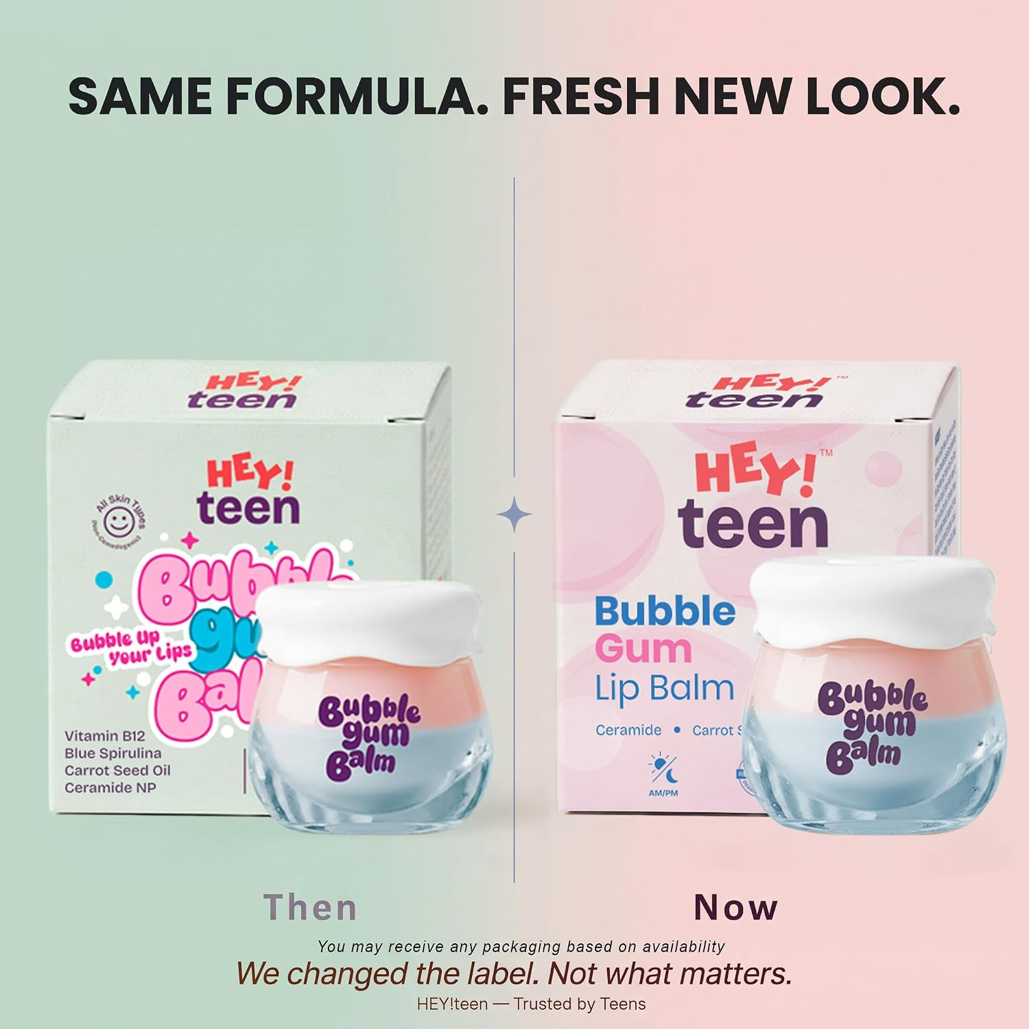 Image of hey teen Bubble Gum Lip Balm | Moisturizing Lip Care Balm for Soft Lips Bubble Gum