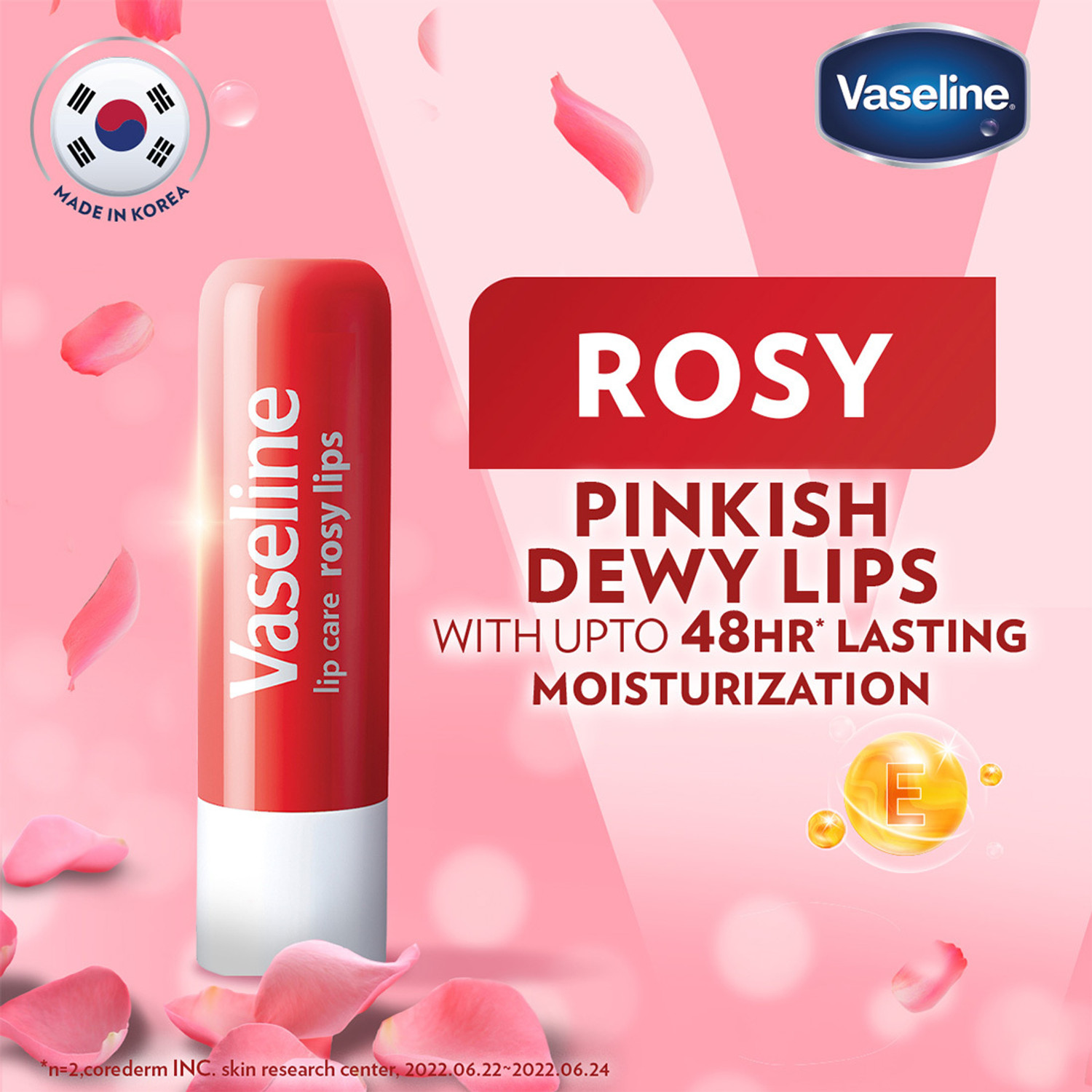 Image of Vaseline Lip Care Rosy Lips Tinted Lip Balm Stick Rose