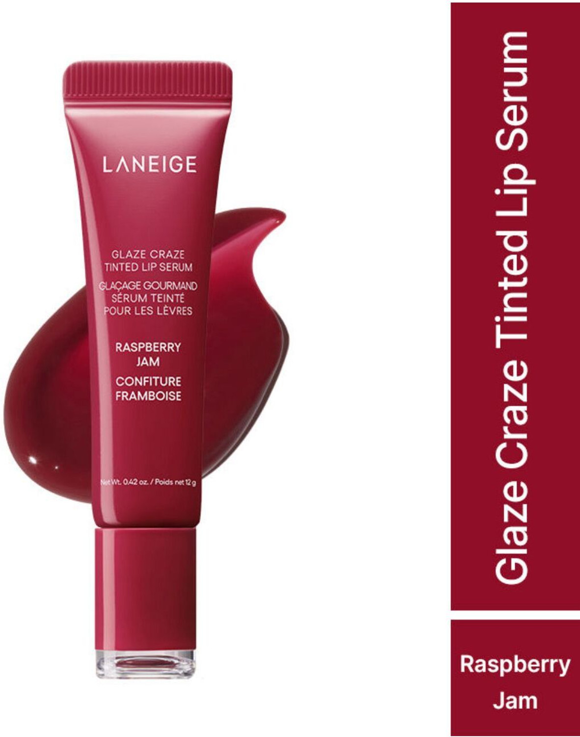 Image of Laneige Glaze Craze Tinted Lip Serum Raspberry Jam (IMPORTED) Raspberry Jam