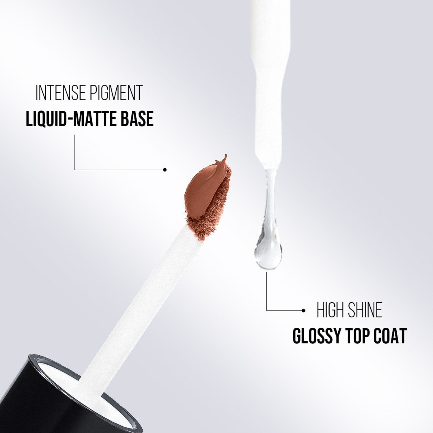 Image of Staze 9to9 Gloss Lock 2-in-1 Liquid Lipstick | 04 I'm Shy (7 g, 04 Im Shy)