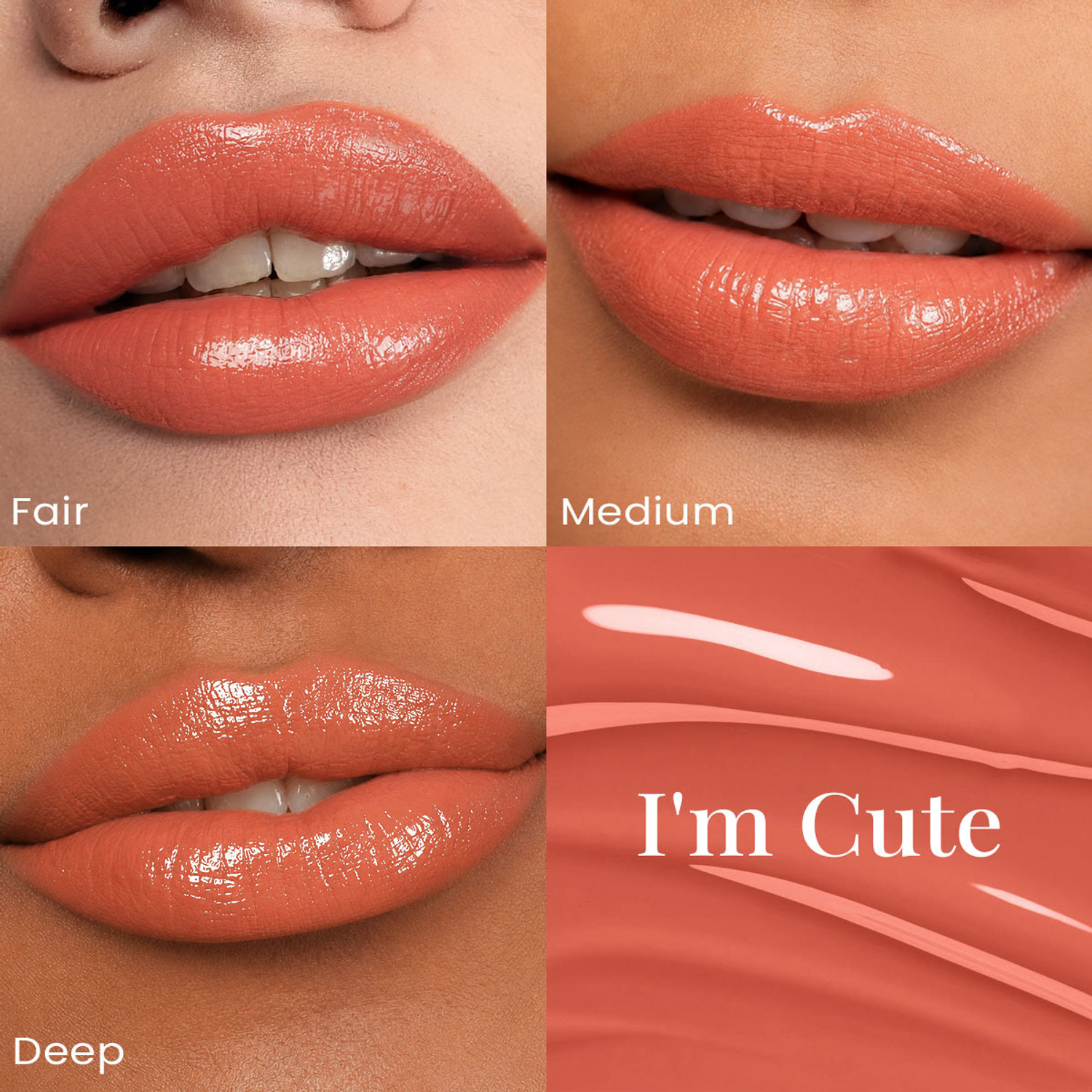 Image of Staze Gloss Lock 2-in-1 Liquid Lipstick + Clear Gloss | I'm Cute (8.2ml) (7 g, I'm Cute)