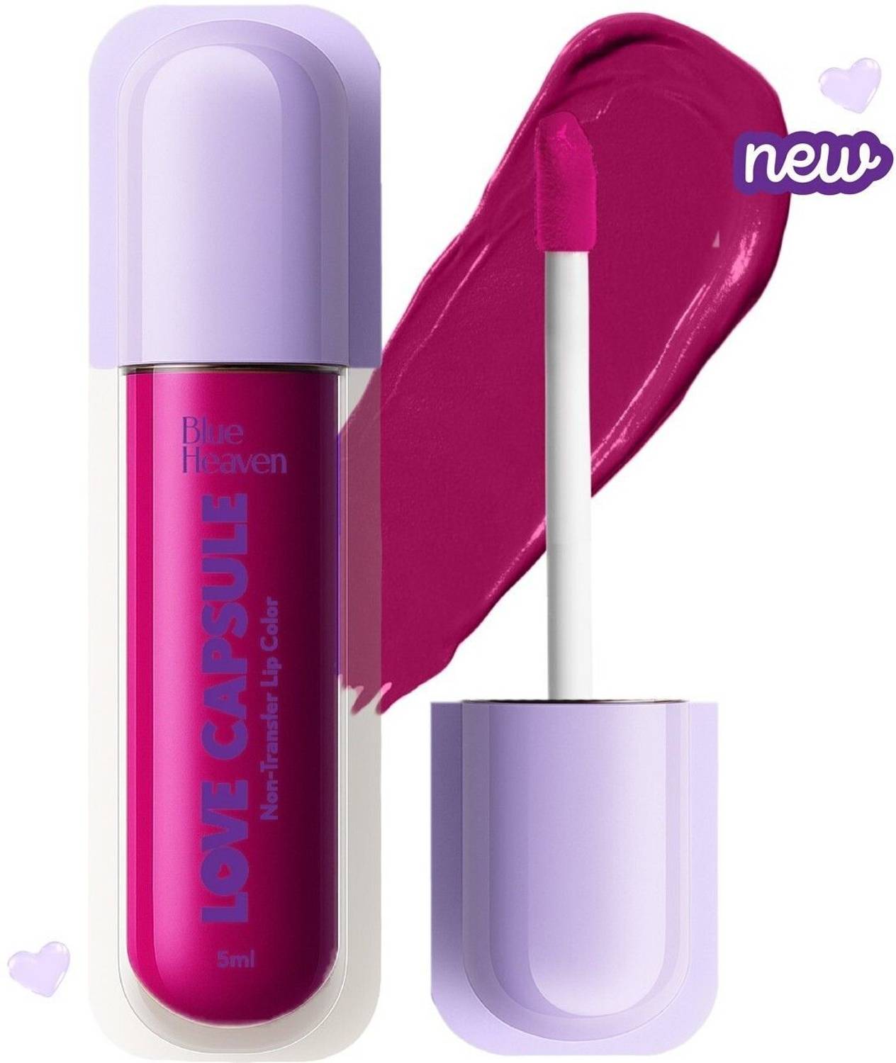 BLUE HEAVEN Love Capsule Non Transfer Lip Colour | Fushia Pink , 5ml