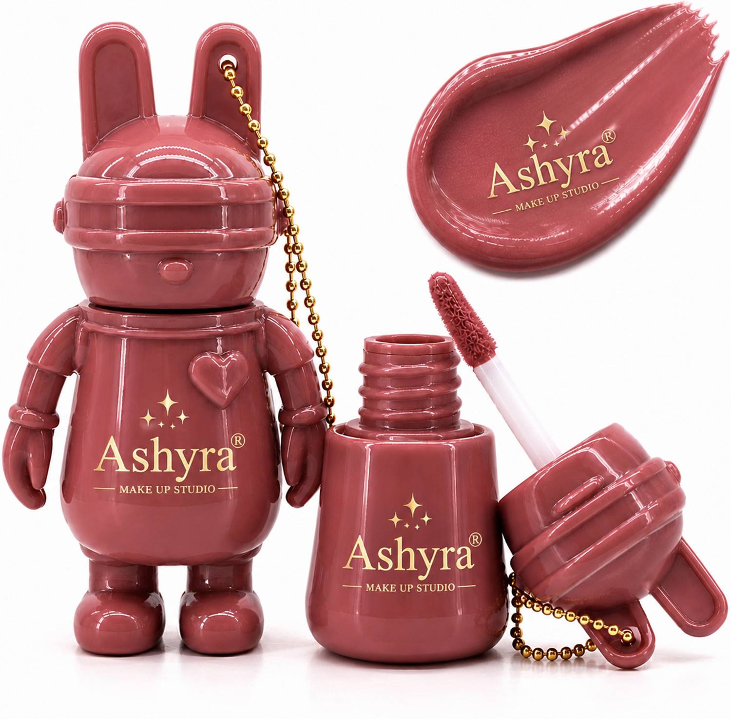 Ashyra Bunny Charm Lip Gloss | Soft Matte Tint for Daily Wear