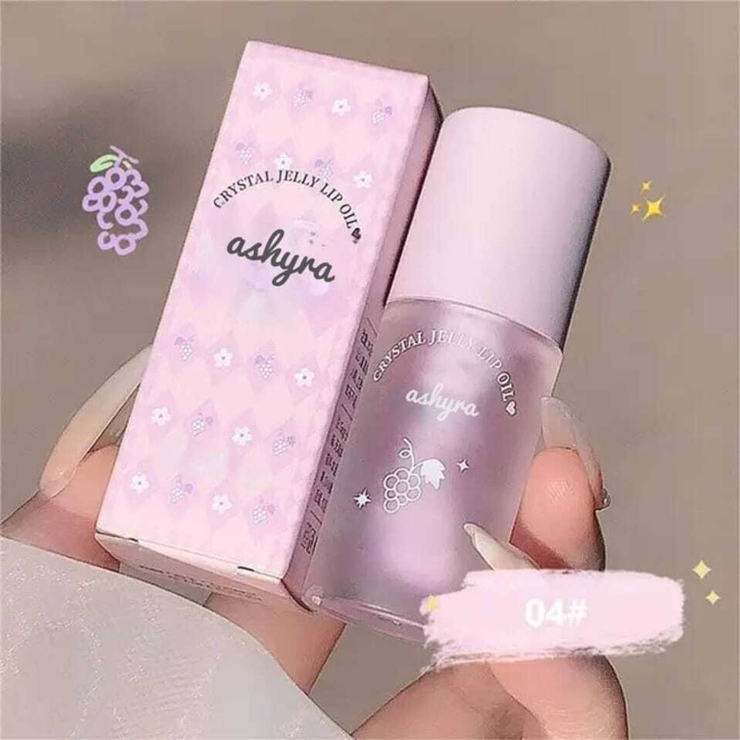 Ashyra Non-Sticky Glossy Lip Oil –Moisturizing & Soothing Benefits (Pack of 1)