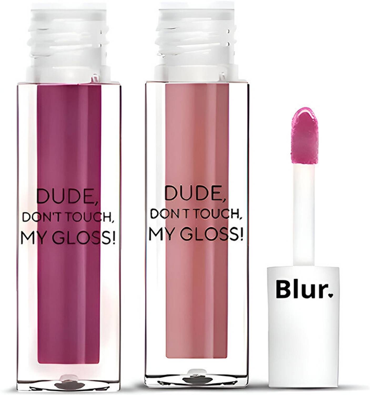 Blur India Lip Gloss Duo – Mauve & Chocolate Brown | Hydrating, Pigmented | 2.5ml Each