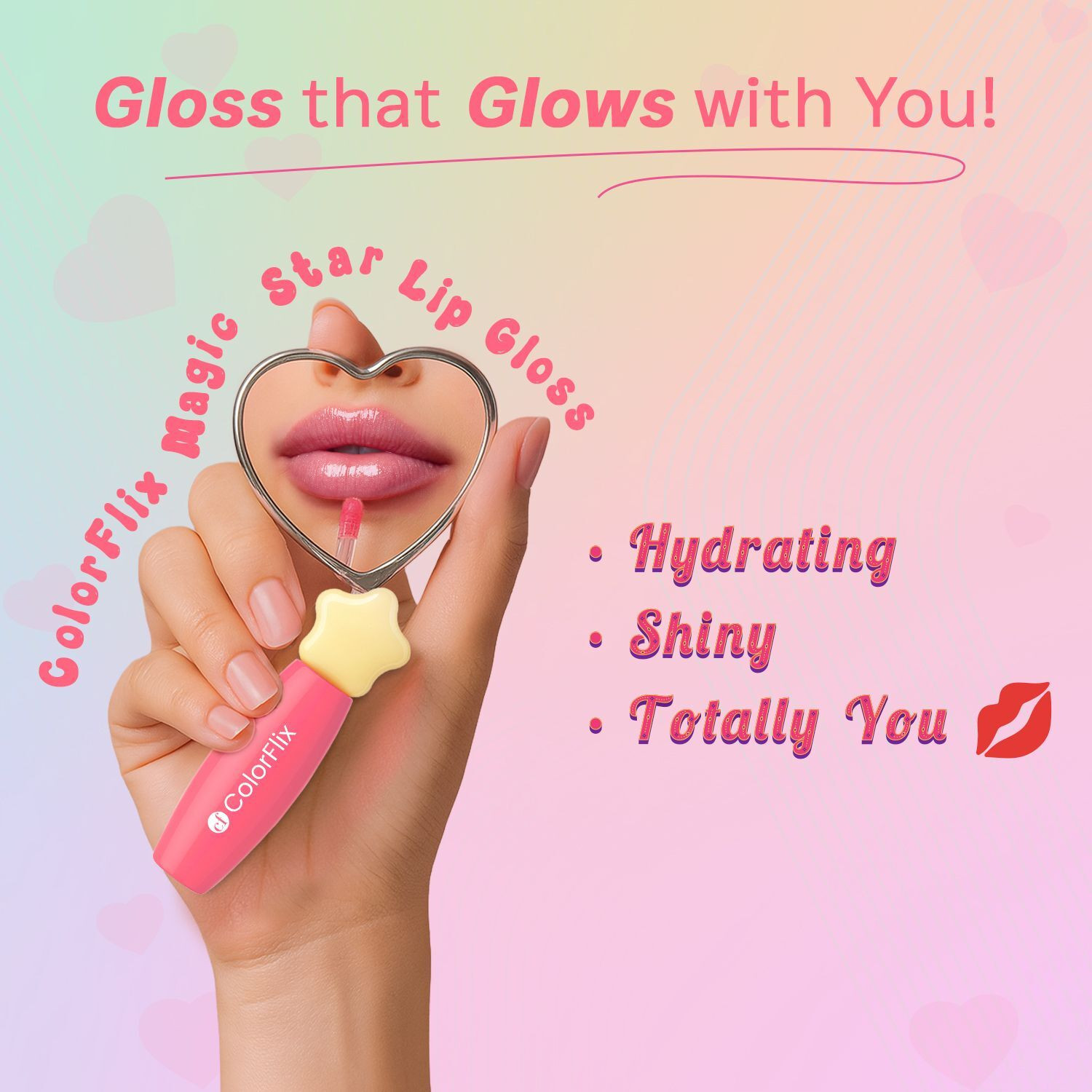 Image of ColorFlix Tint To Go Hydrating High-Shine Lip Gloss, Lightweight, Non-Sticky Moisturizing