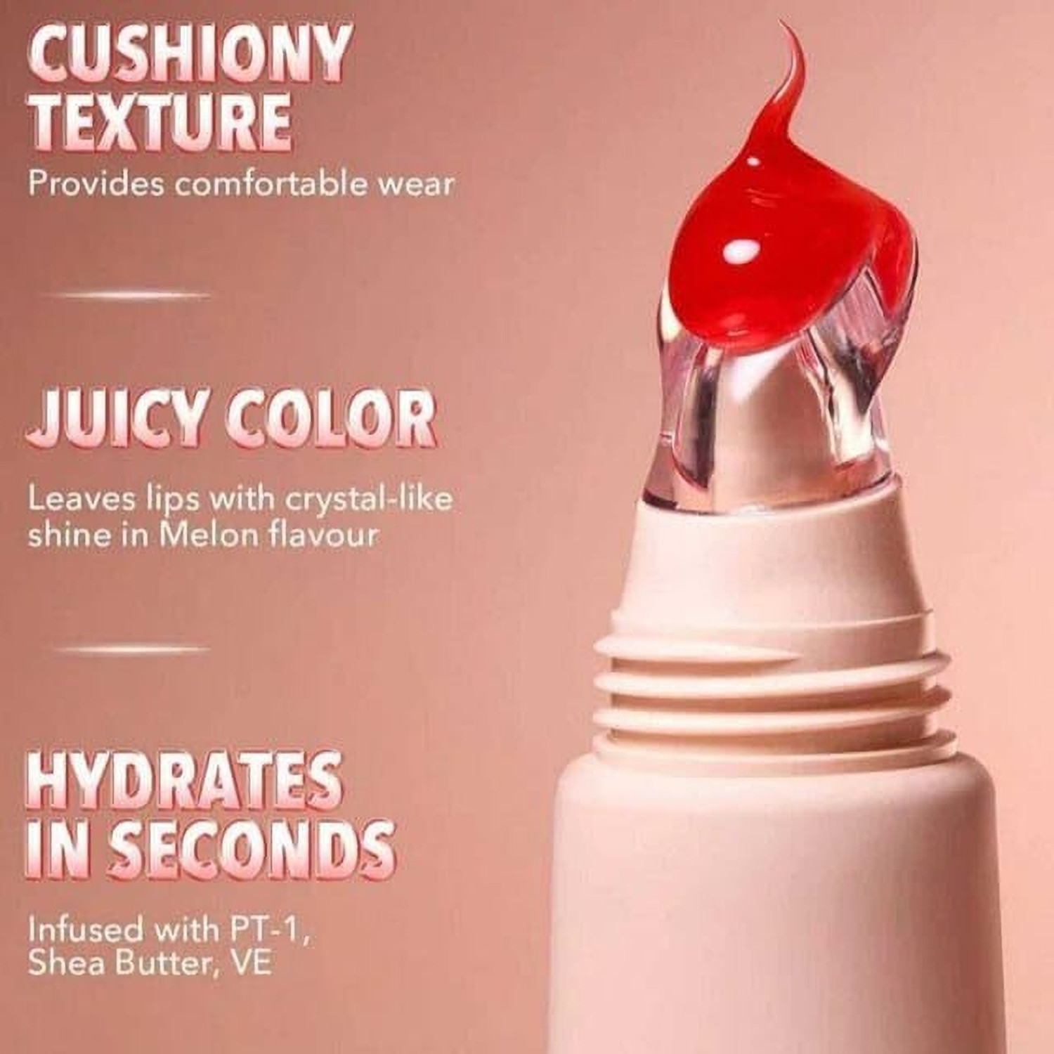 Image of beinina Fruit Jelly Crystal Clear Waterproof & Long Lasting Lip Gloss Lipstick Set 2 Pc