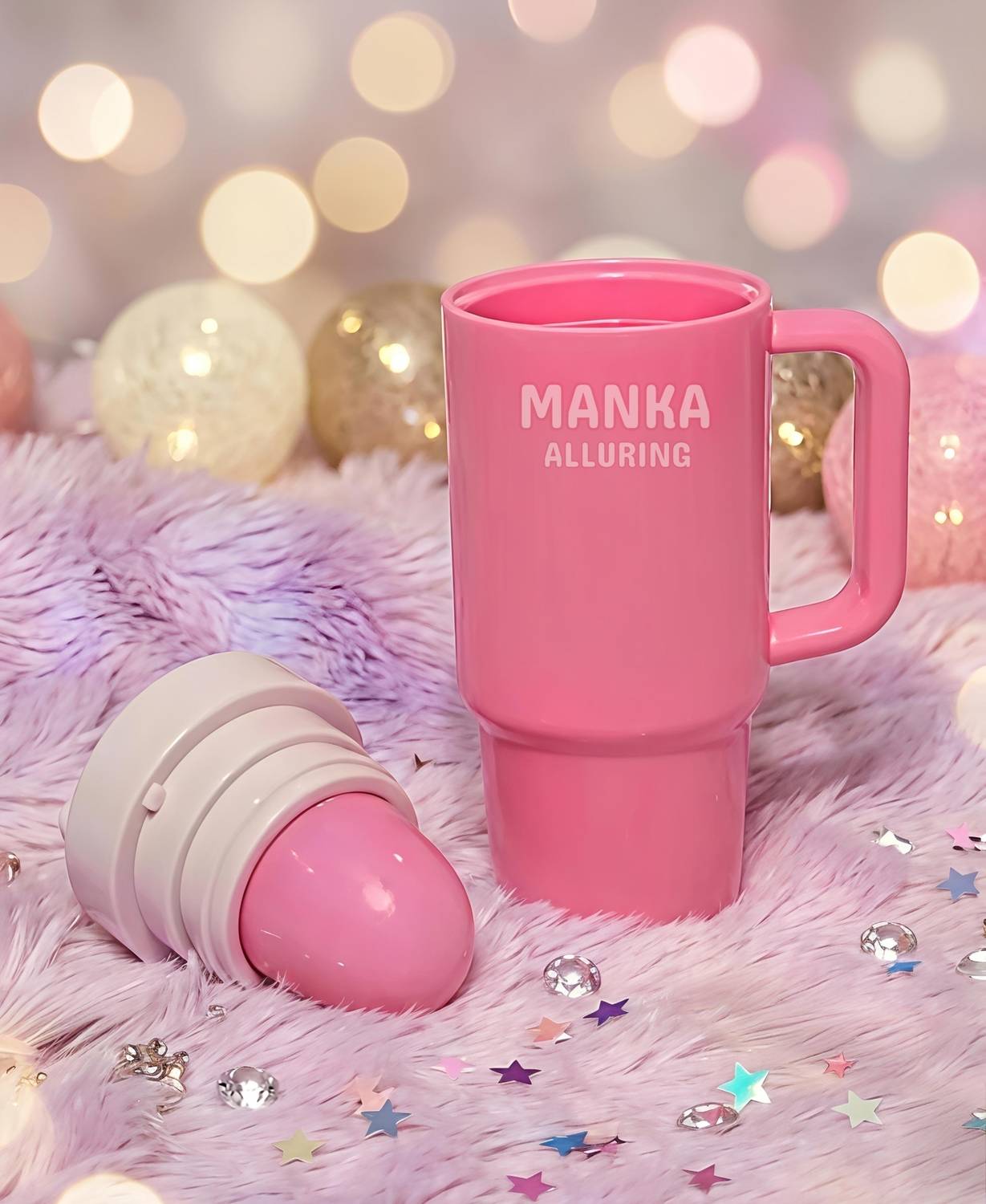 Manka Alluring Sipper Lip Oil & Tumbler Lip Balm, Pack of 2 - Image 3