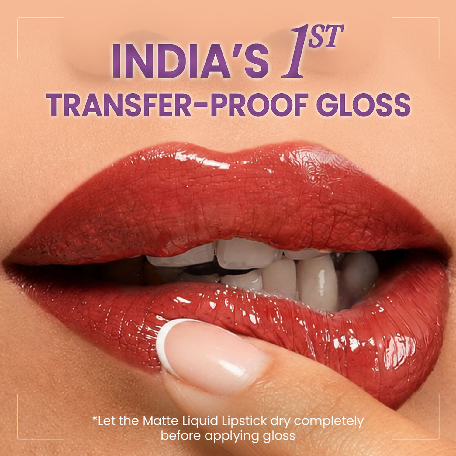 Image of Staze Gloss Lock 2-in-1 Lipstick | Matte + Gloss | Waterproof | I'm Happy | 7g