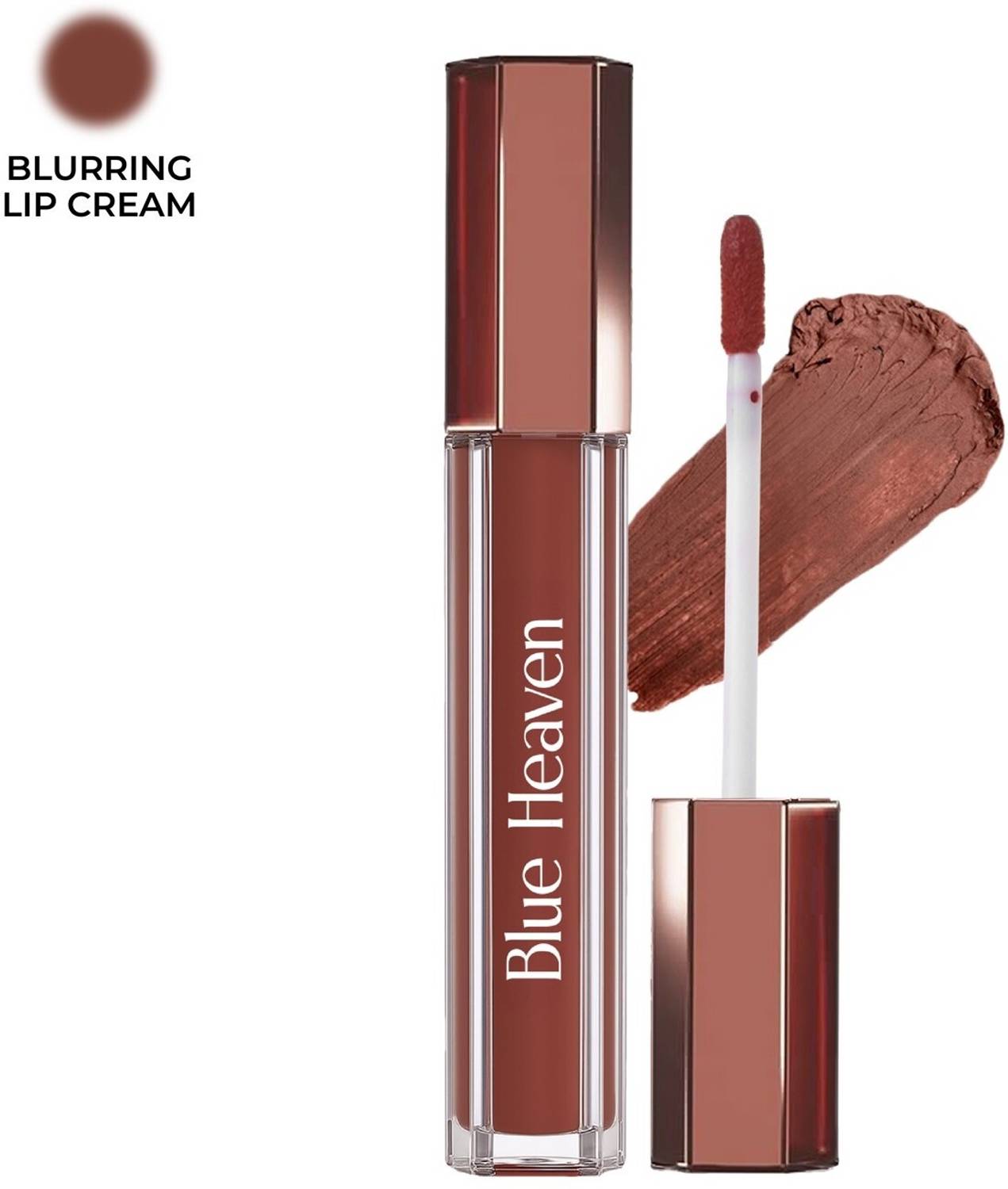 BLUE HEAVEN Roseate Lip Cream | Light Weight Mousse Texture | Classic Brown | 3.5ml