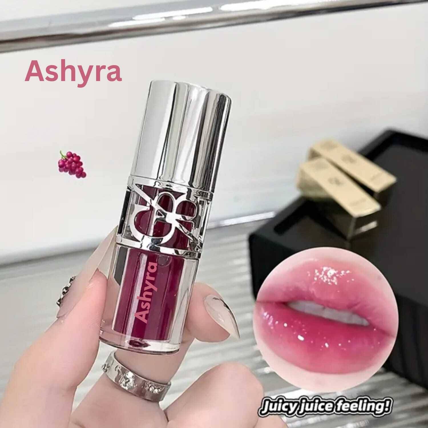 Ashyra Long Lasting Glossy Lip Tint | Wet Look Hydrating Lip Gloss