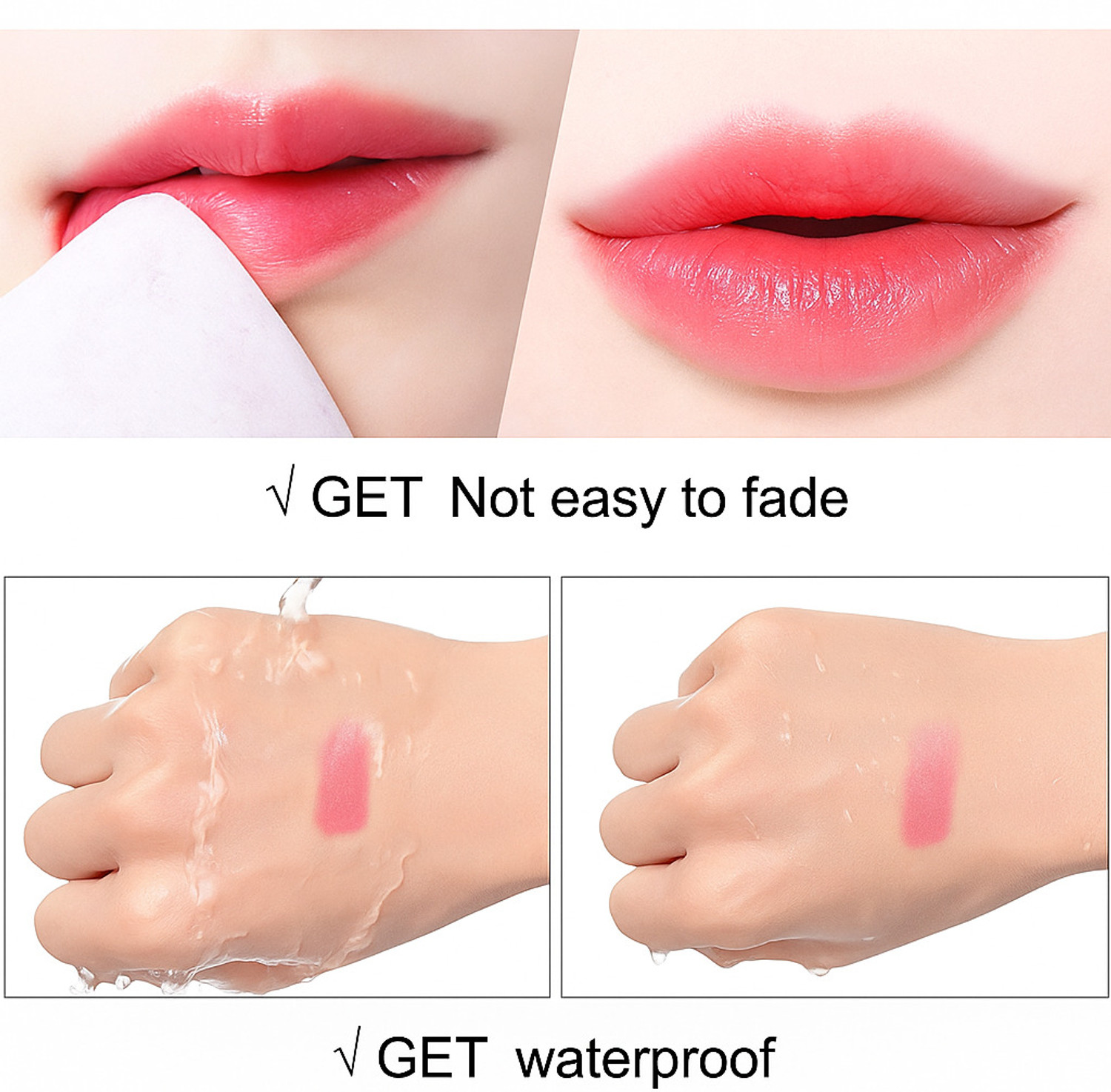 Image of HSQ Crystal Lip Gloss Non-Sticky Moisturizing Lip Care Combo Long-Lasting(PACK OF 2)