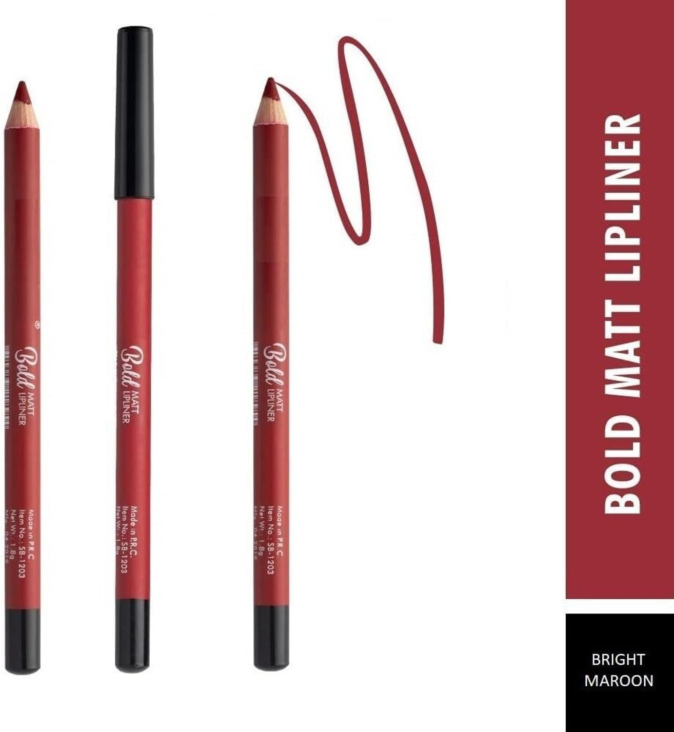 Image of SWISS BEAUTY BOLD MATT LIP LINER SET OF-04