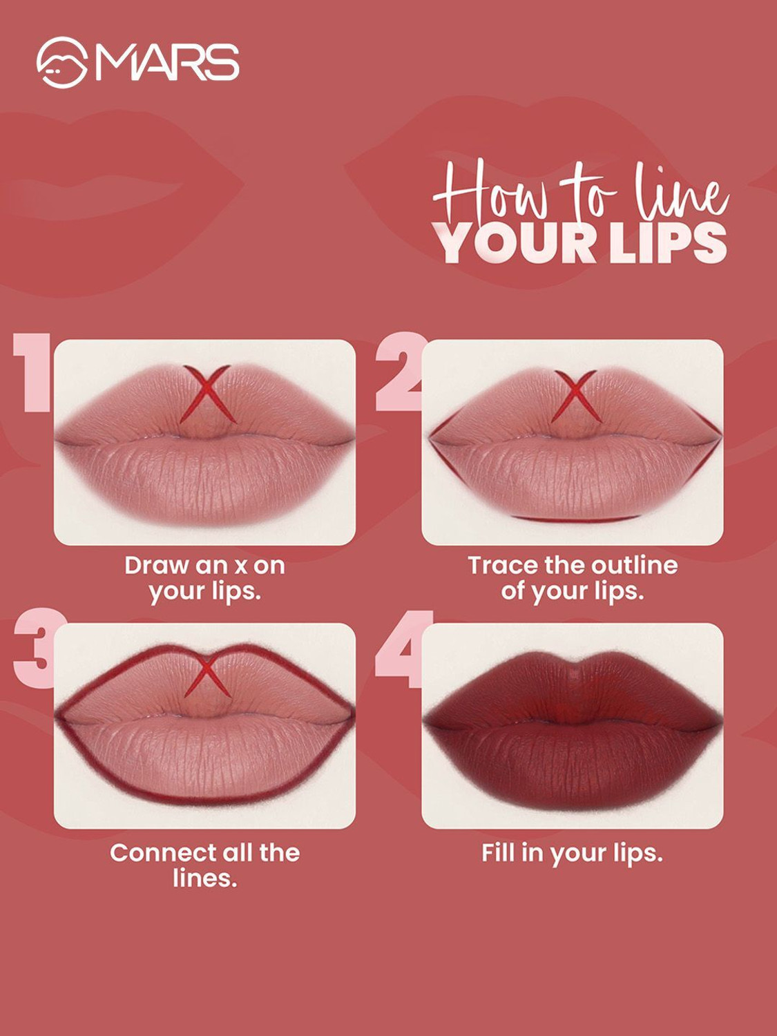 Image of MARS Matte Lip Liner | Smooth Application, Long Lasting & Travel friendly Lip Pencil