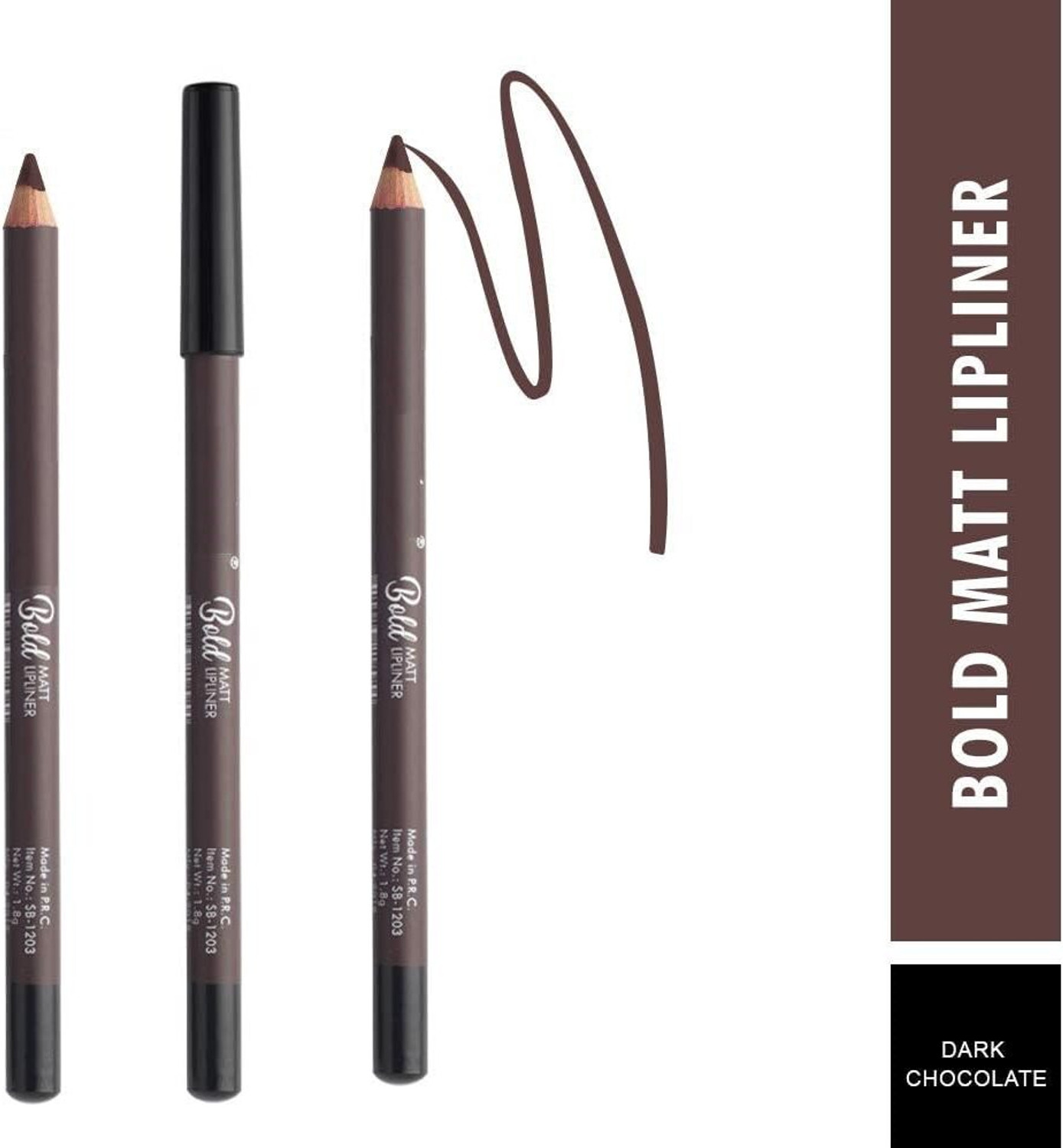 Image of SWISS BEAUTY BOLD MATT LIP LINER SET OF-04