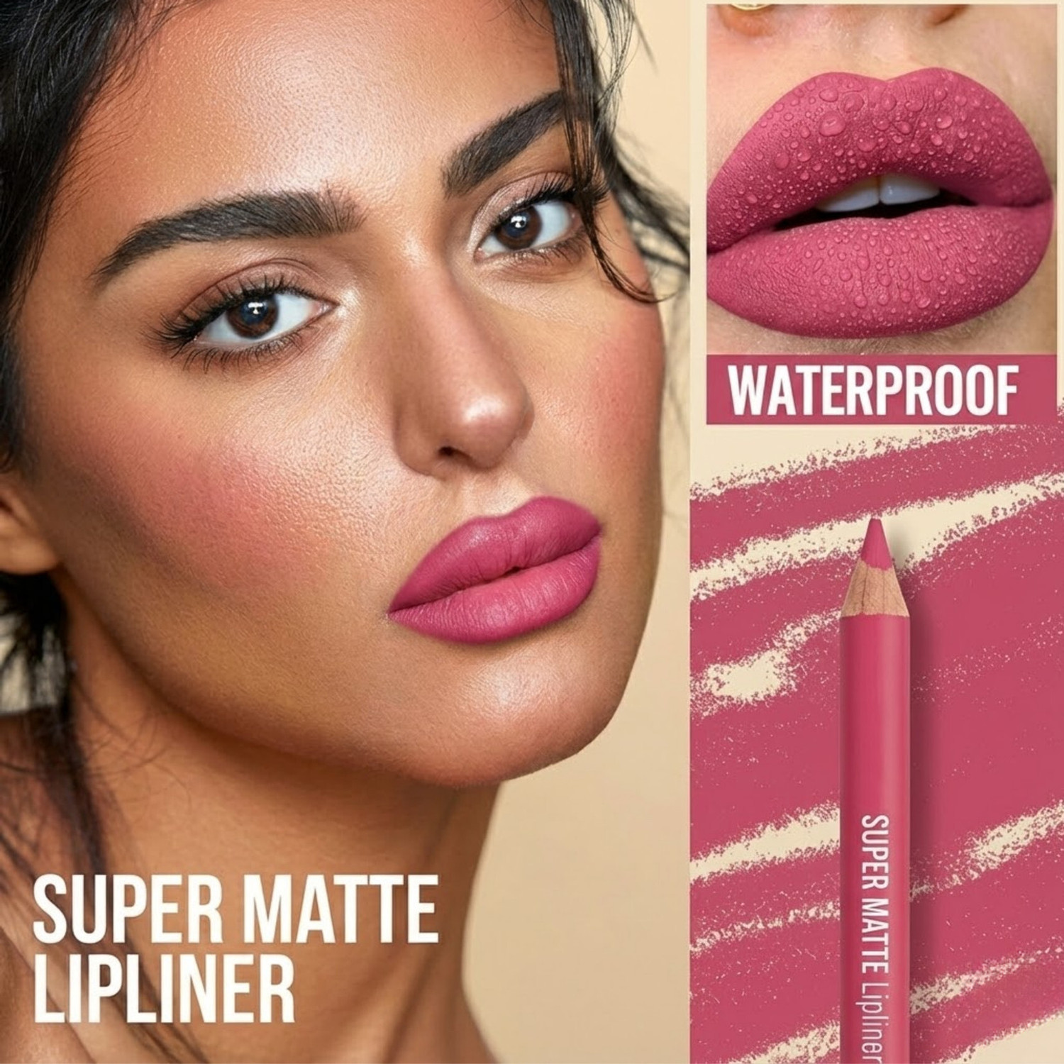 Image of Marie Huda 12-Color Lip Liner Pencil Set for Women & Girls Waterproof Long Lasting Matte