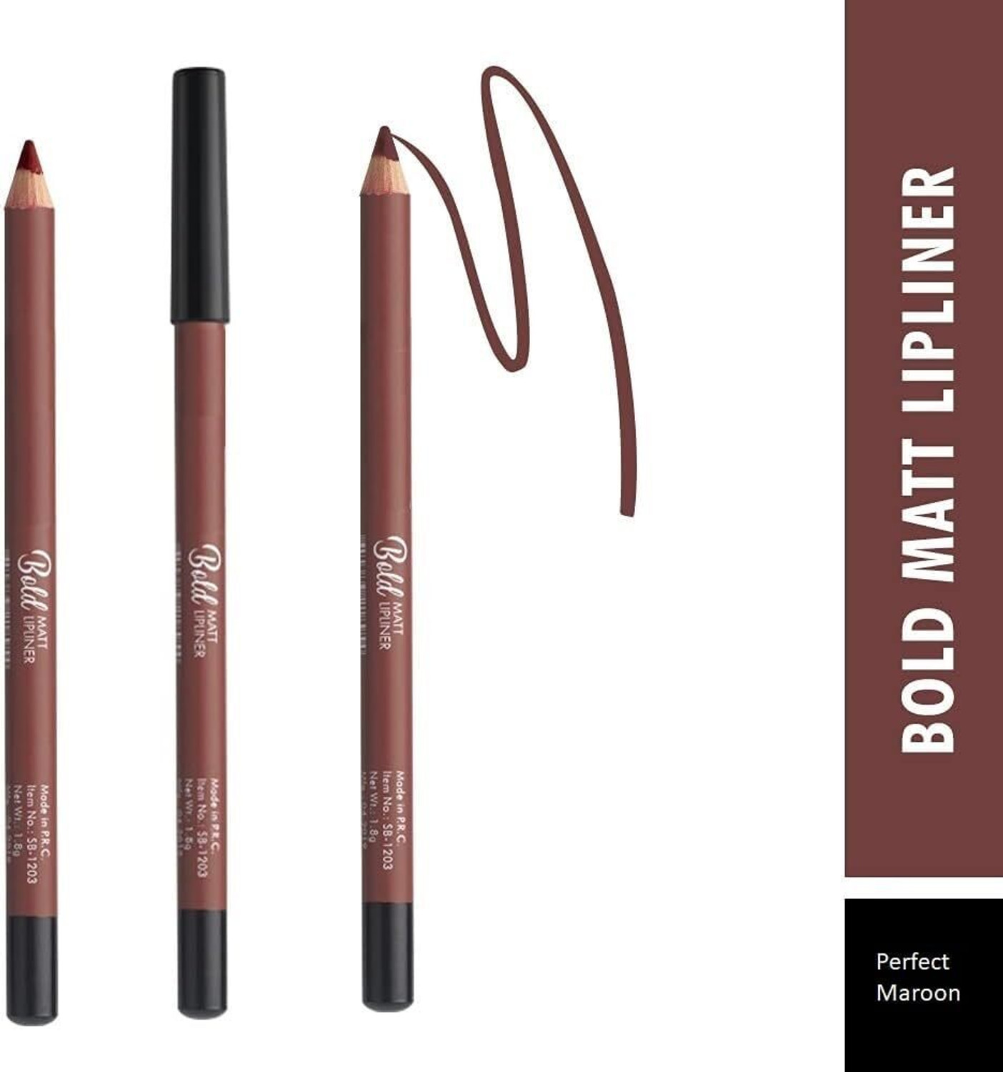 Image of SWISS BEAUTY BOLD MATT LIP LINER SET OF-04