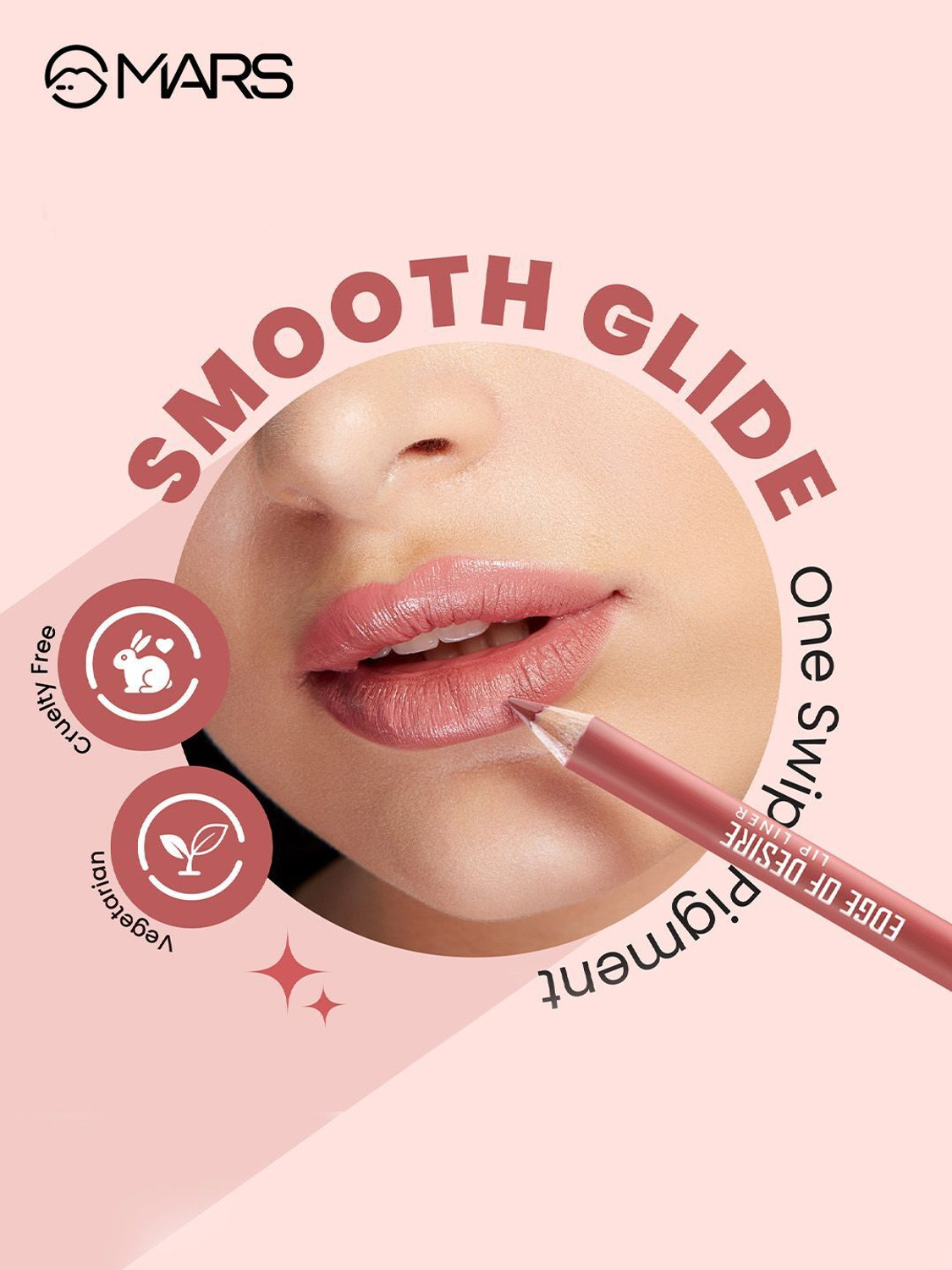 Image of MARS Matte Lip Liner | Smooth Application, Long Lasting & Travel friendly Lip Pencil