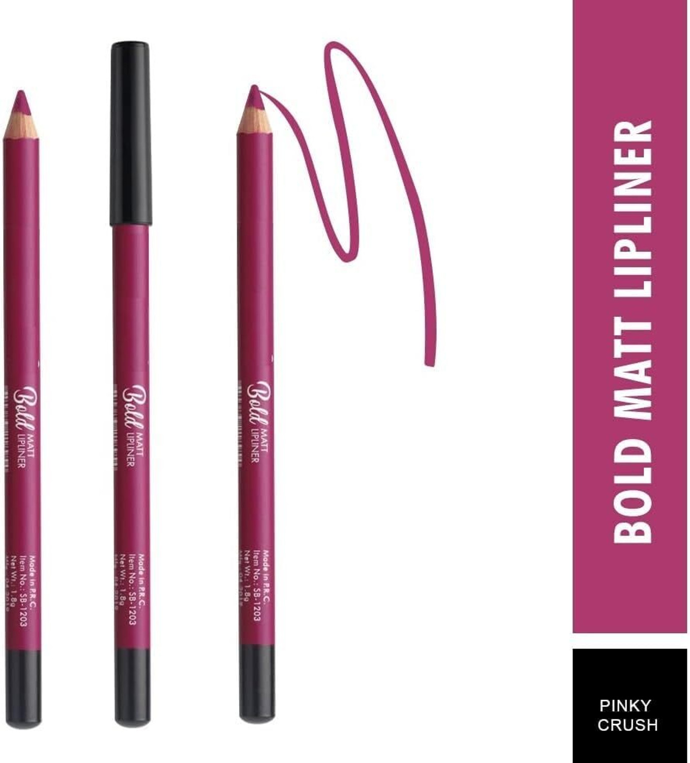 Image of SWISS BEAUTY BOLD MATT LIP LINER SET OF-04