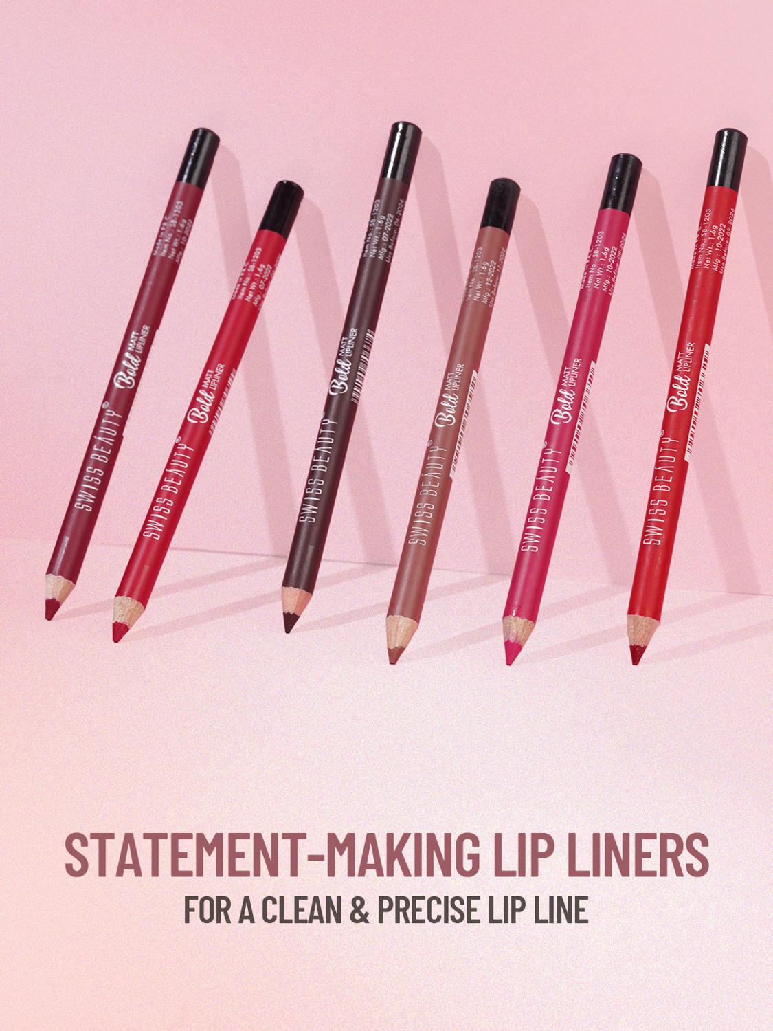 Image of SWISS BEAUTY Bold Matte Lipliner Pencil 1.6g