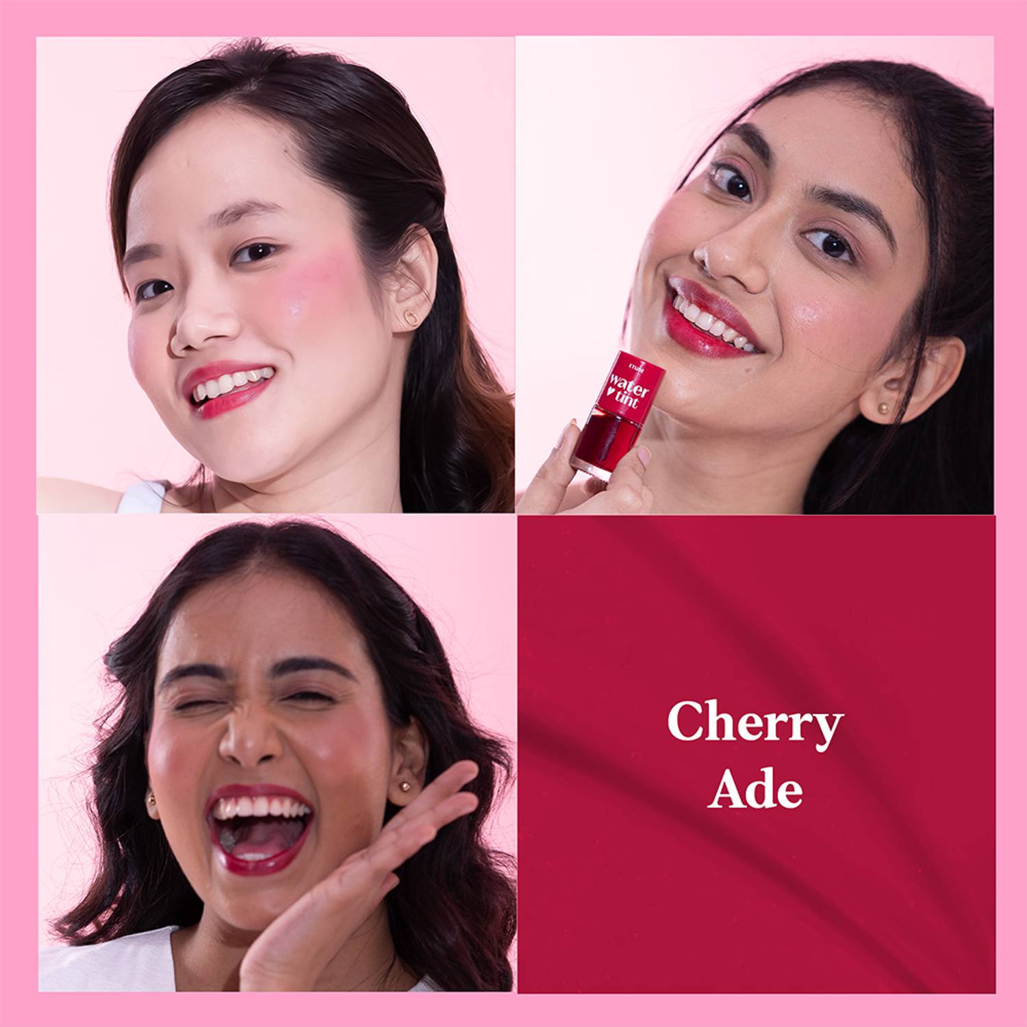Etude Dear Darling Water Gel Lip and Cheek Tint - 02 Cherry Ade 9g - Image 2