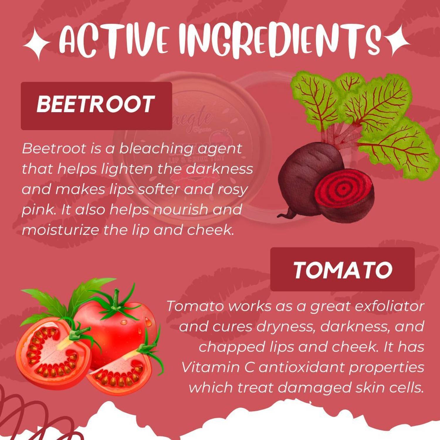 aegte Organics Beetroot Lip and Cheek Tint Balm - Image 3
