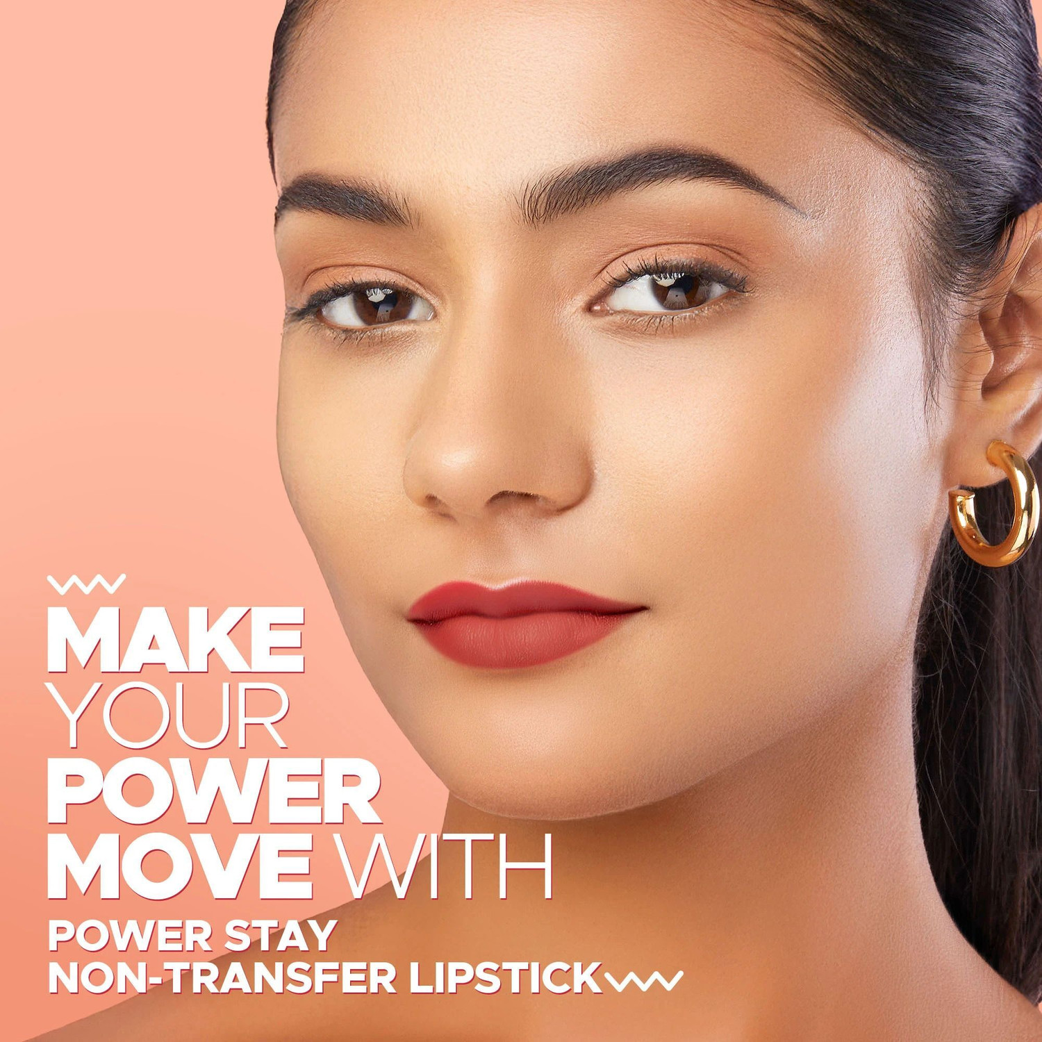 Image of Hilary Rhoda Power Stay Non Transfer Lipstick | Infused with Vitamin E & Shea Butter |