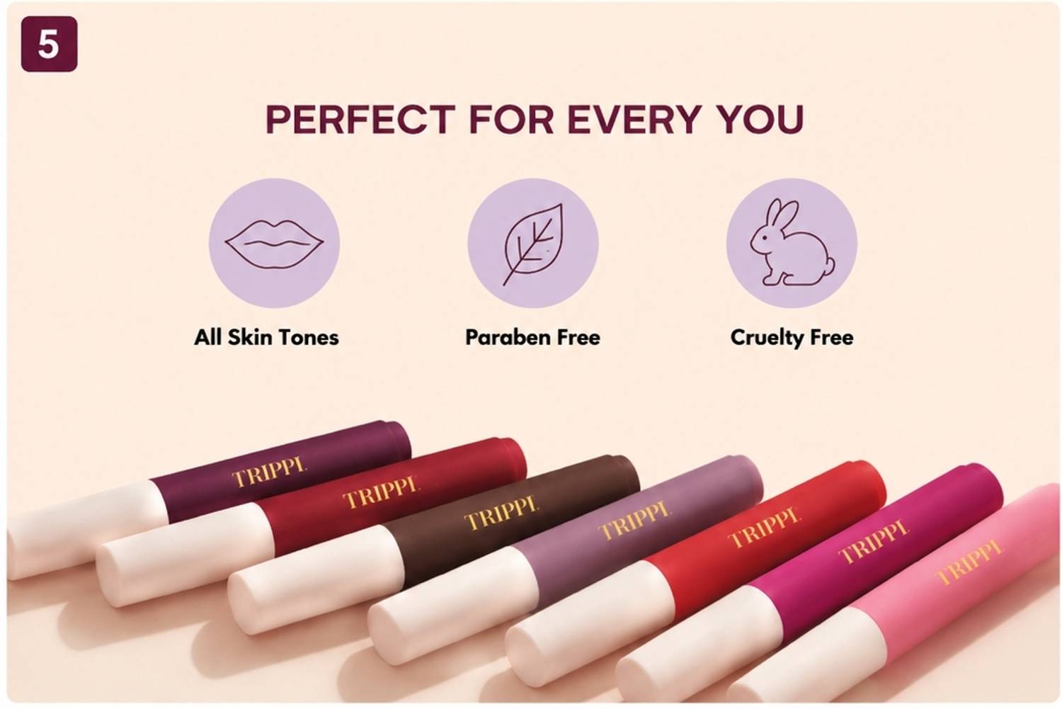 FRIPPE 12-Piece Velvet Nude Liquid Lipstick Set 12 Pieces - Image 5